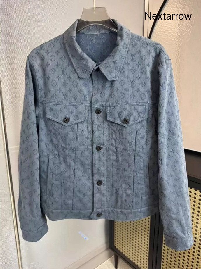 Louis Vuitton Louis Vuitton LV blue floral denim jacket 2412-Nextarrow Size US M / EU 48-50 / 2 - 1 Thumbnail