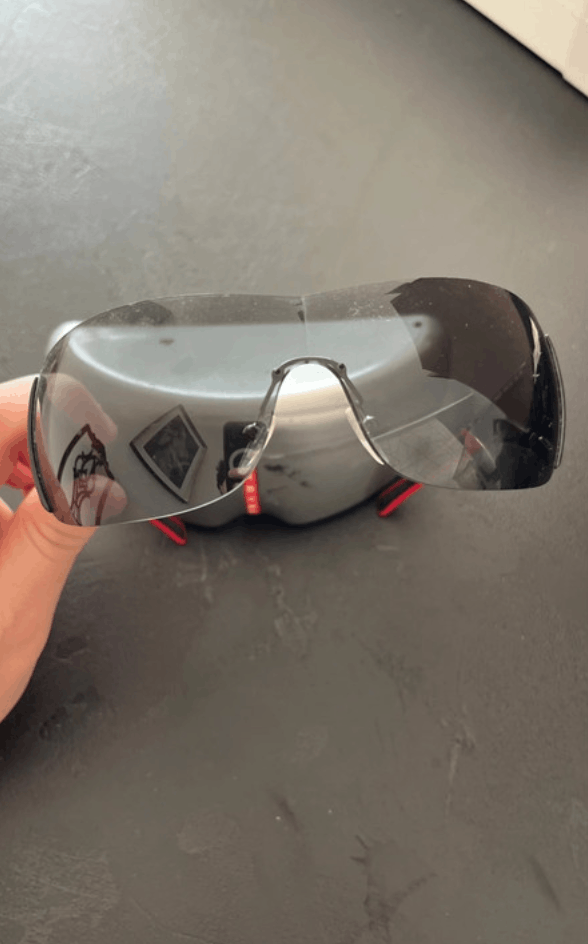 Prada × Vintage PRADA Sunglasses Star Mask Flame Sport Metal RI837 Size ONE SIZE - 6 Thumbnail