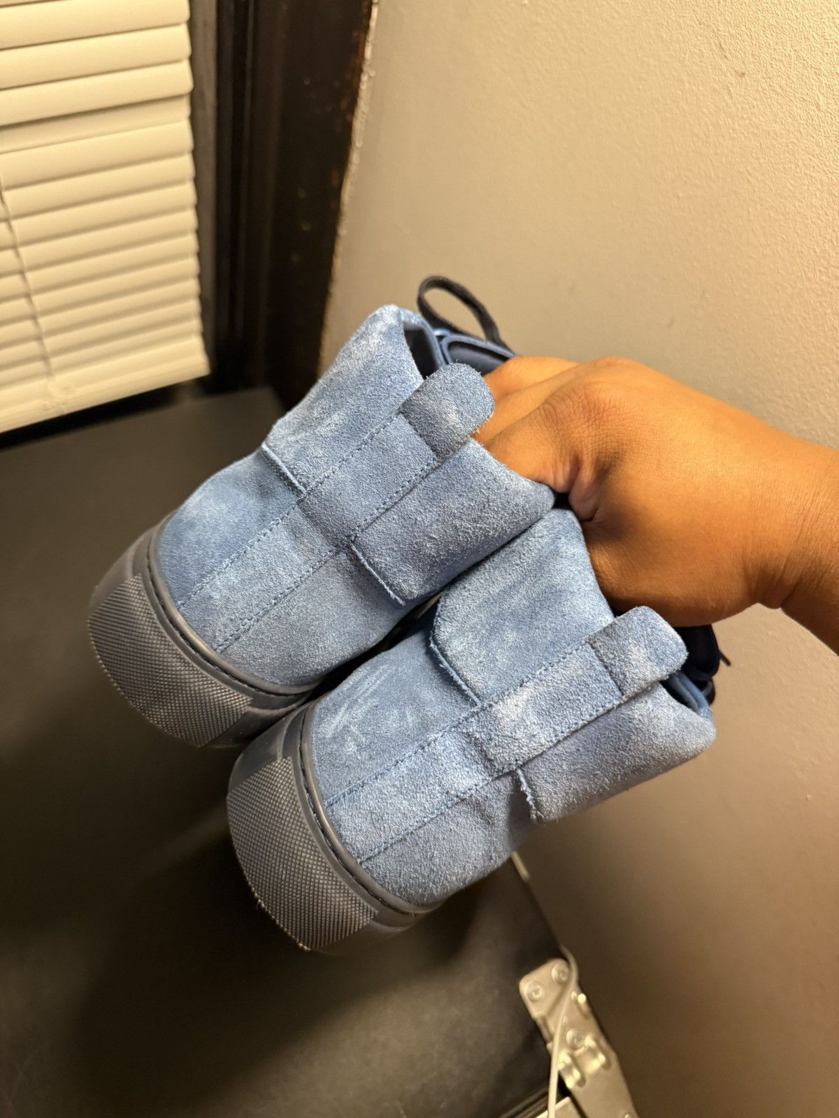 Balenciaga Balenciaga Arena Blue Half Leather Half Suede Sneakers 12 US Size US 12 / EU 45 - 12 Thumbnail