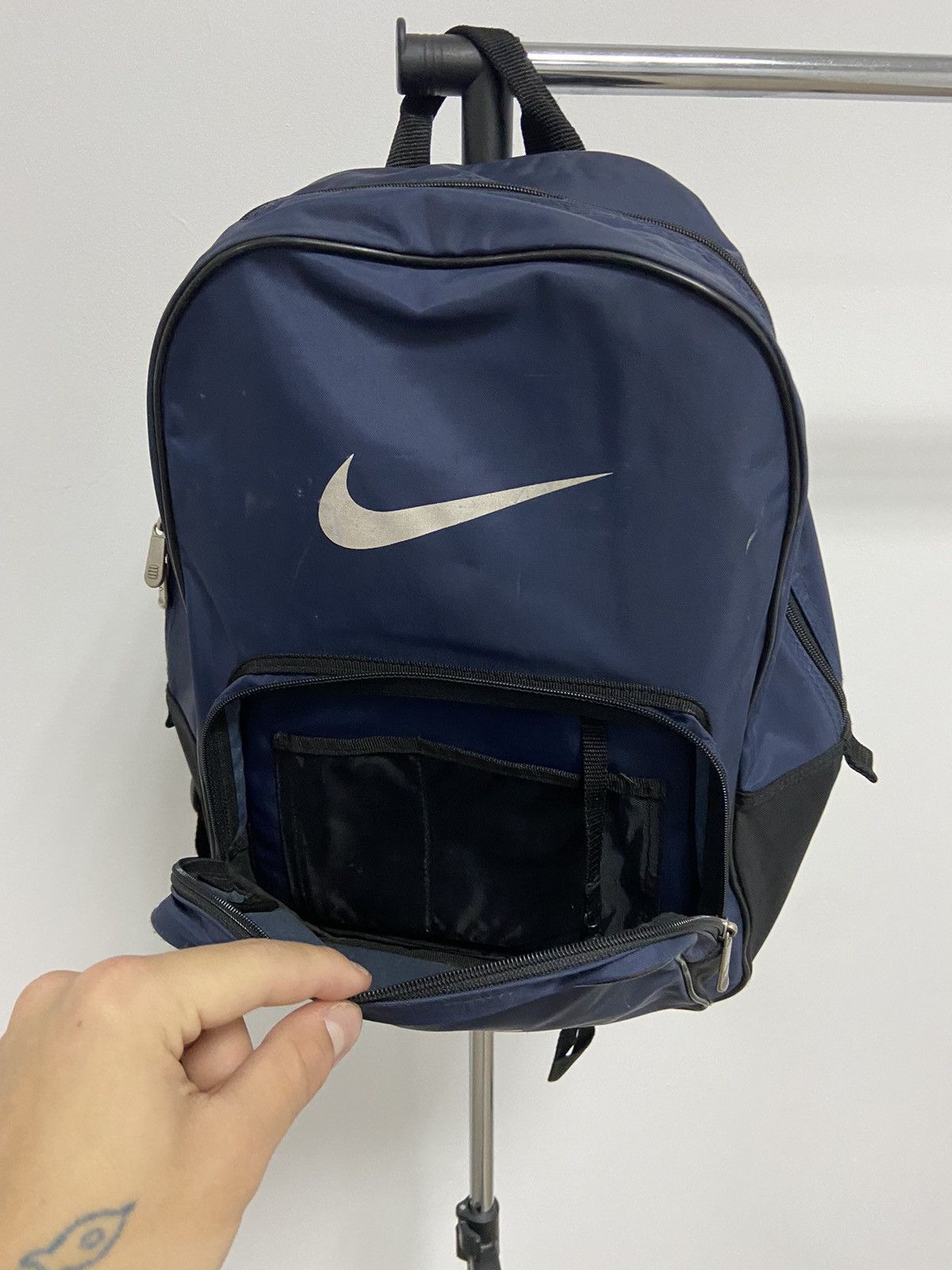 Nike Backpack Bag Vintage Big Swoosh Logo 55 90s Style