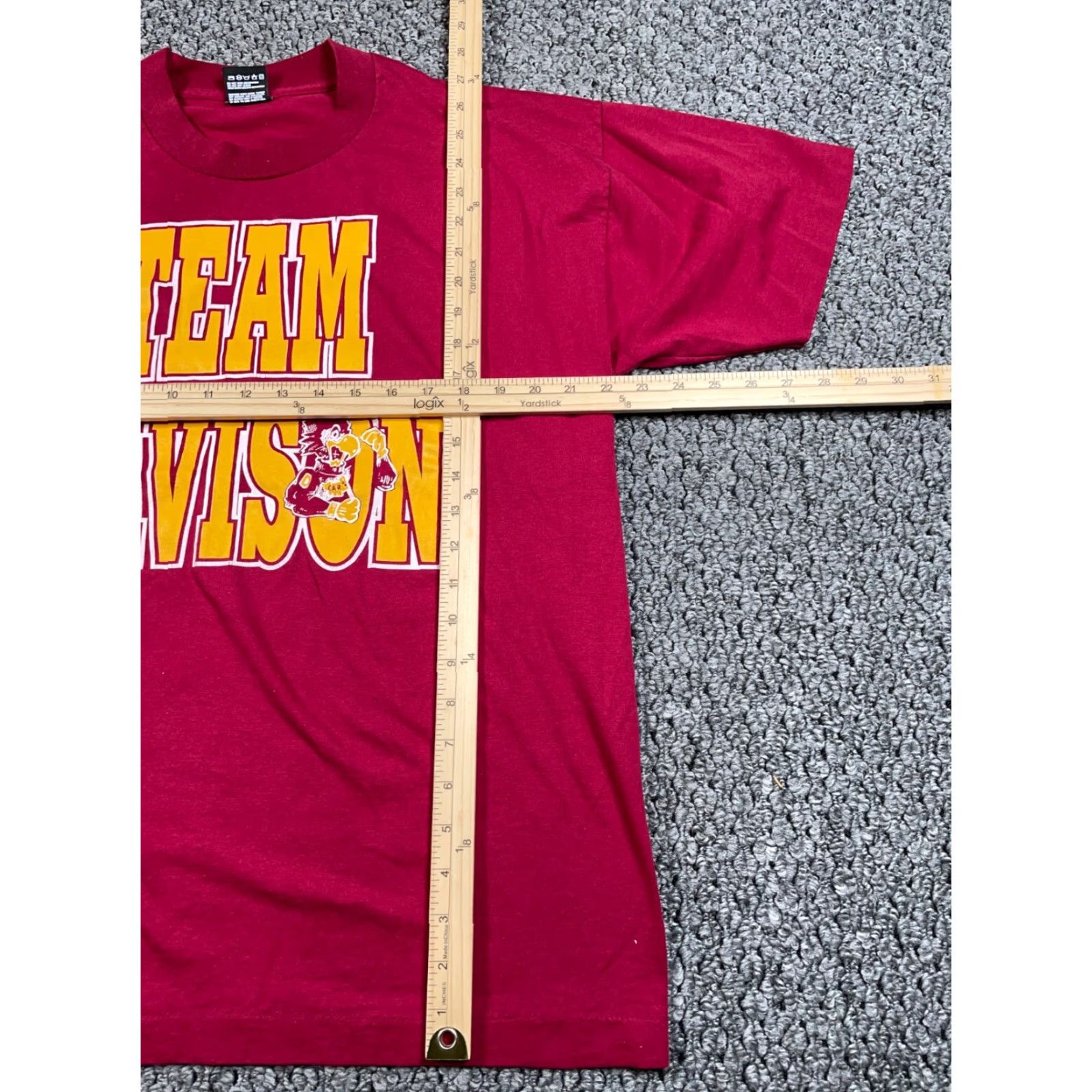 Fruit Of The Loom VTG Davison Michigan 90s T-Shirt Adult XL Dark Red 50-50 USA Tag Fruit of the Loom Size US XL / EU 56 / 4 - 4 Thumbnail