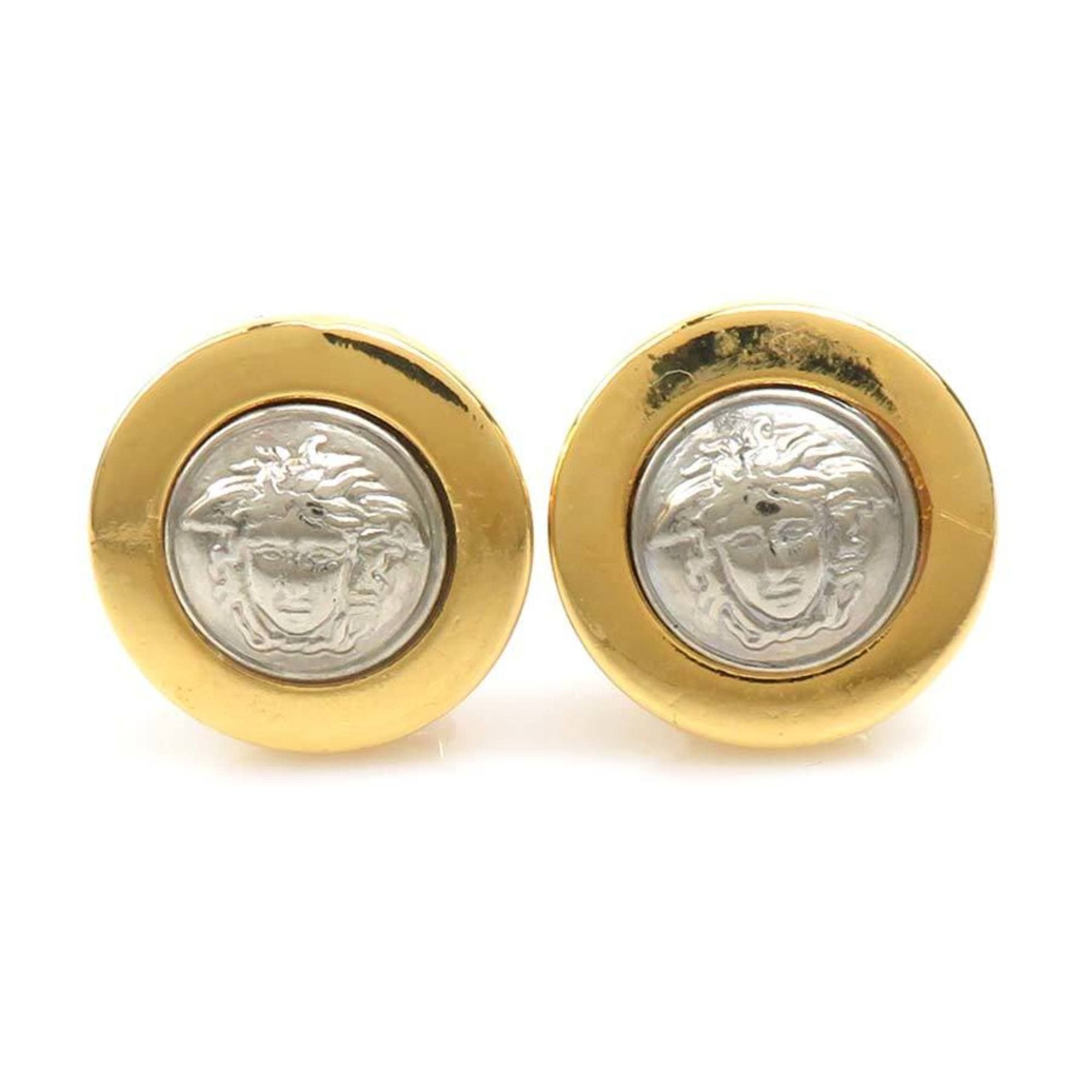 Versace Gianni Versace Medusa Earrings in Gold and Silver for Women (h31628a) Size ONE SIZE - 1 Thumbnail