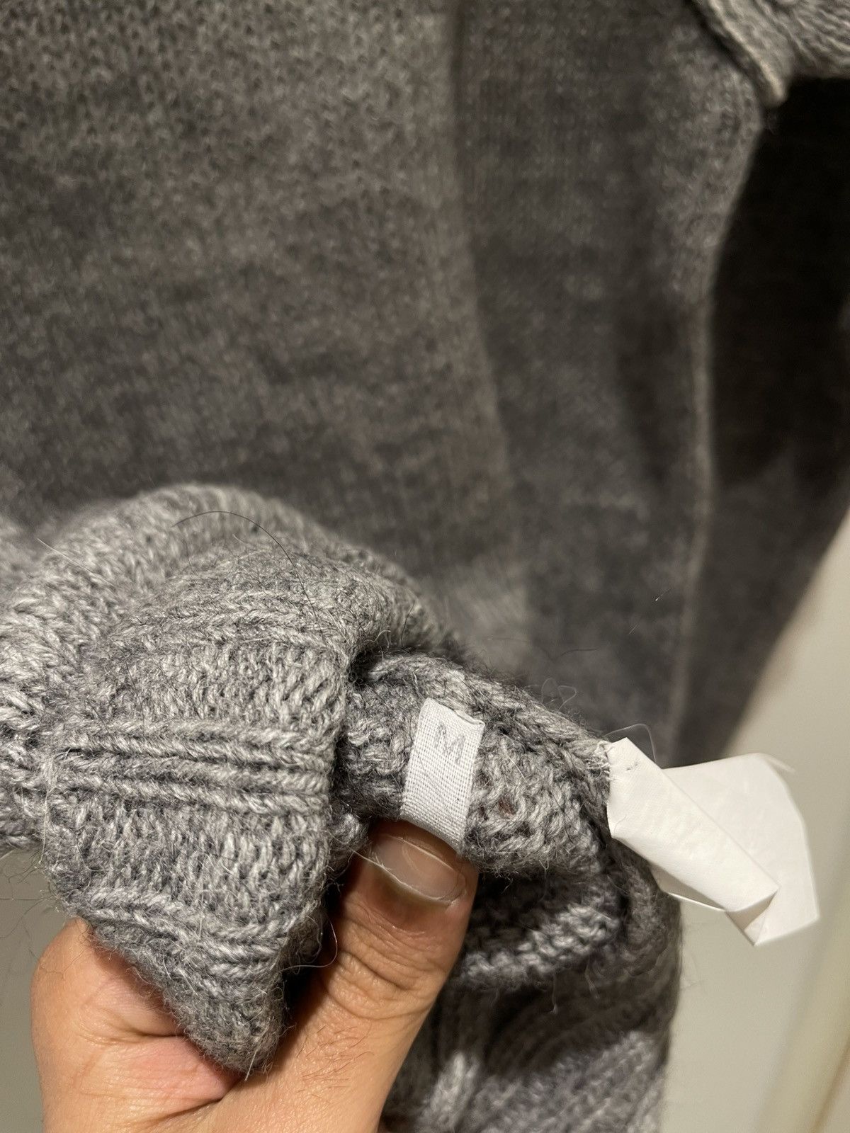 Neil Barrett Neil Barrett Fall 2003 Grey Alpaca Turtleneck Knitsweater Size US M / EU 48-50 / 2 - 24 Thumbnail