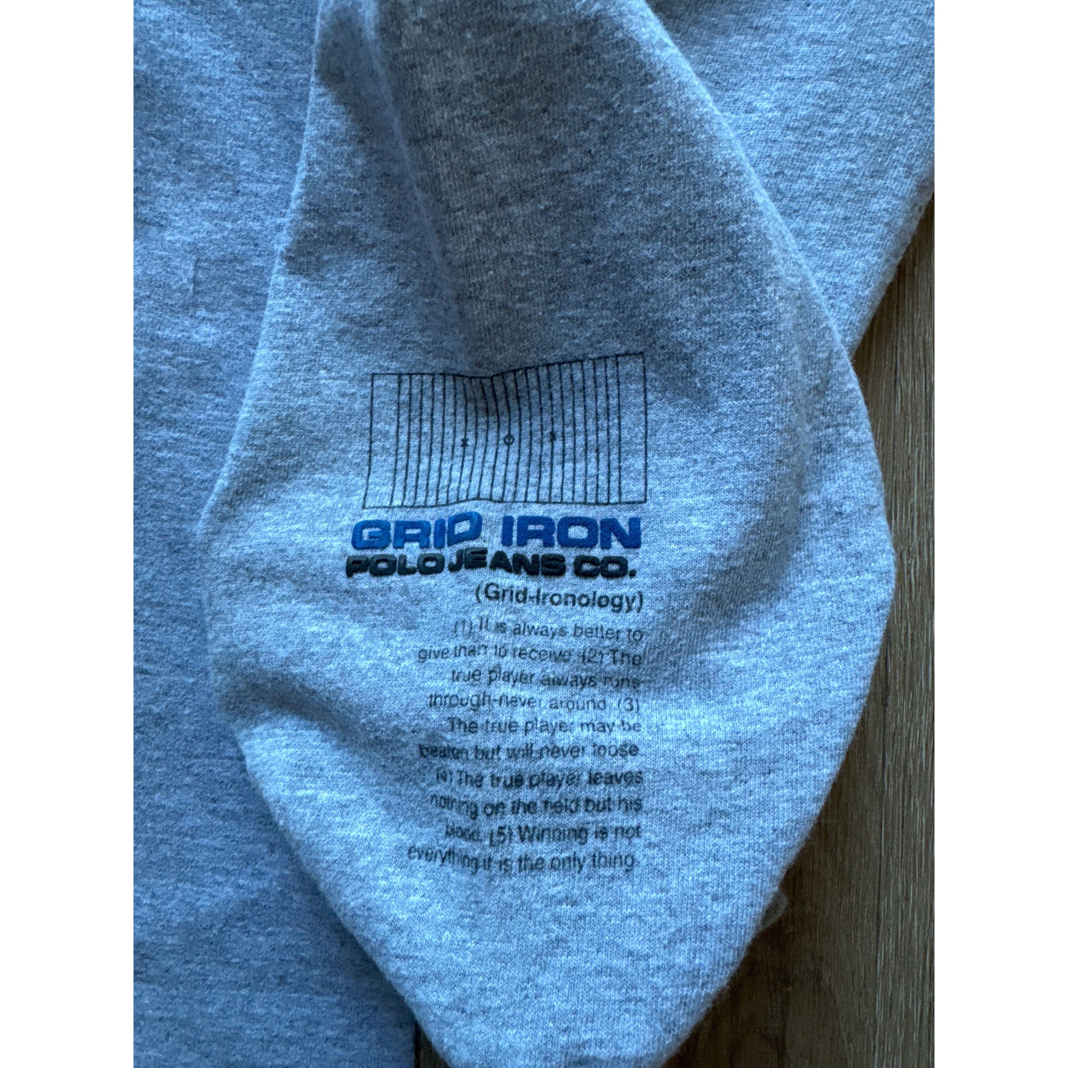 Other Vintage Ralph Lauren Polo Jeans Co. Grid Iron Ironology Long Size US L / EU 52-54 / 3 - 3 Thumbnail