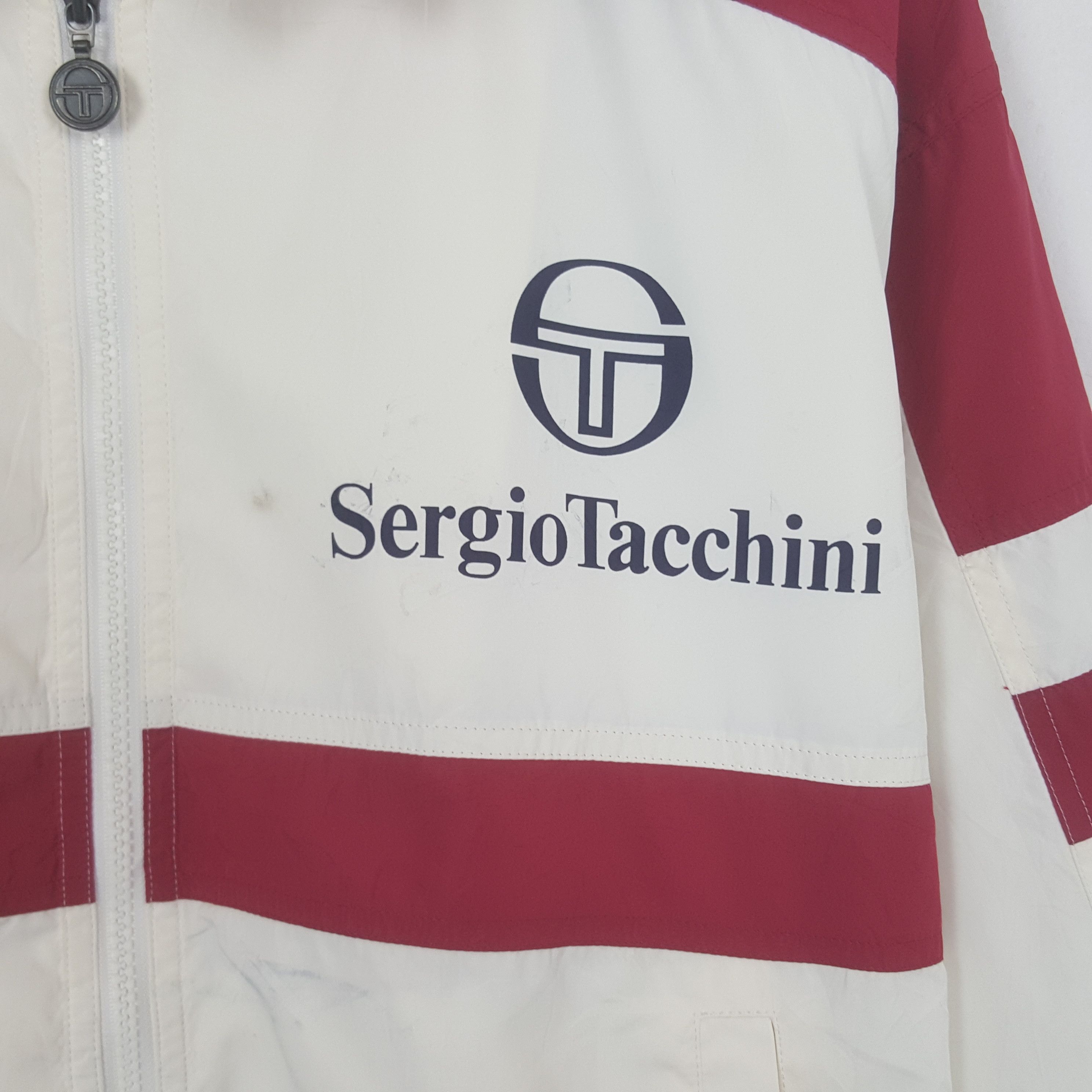 Sergio Tacchini Vintage Sergio Tacchini Zipper Windbreaker Jacket Size US M / EU 48-50 / 2 - 2 Thumbnail