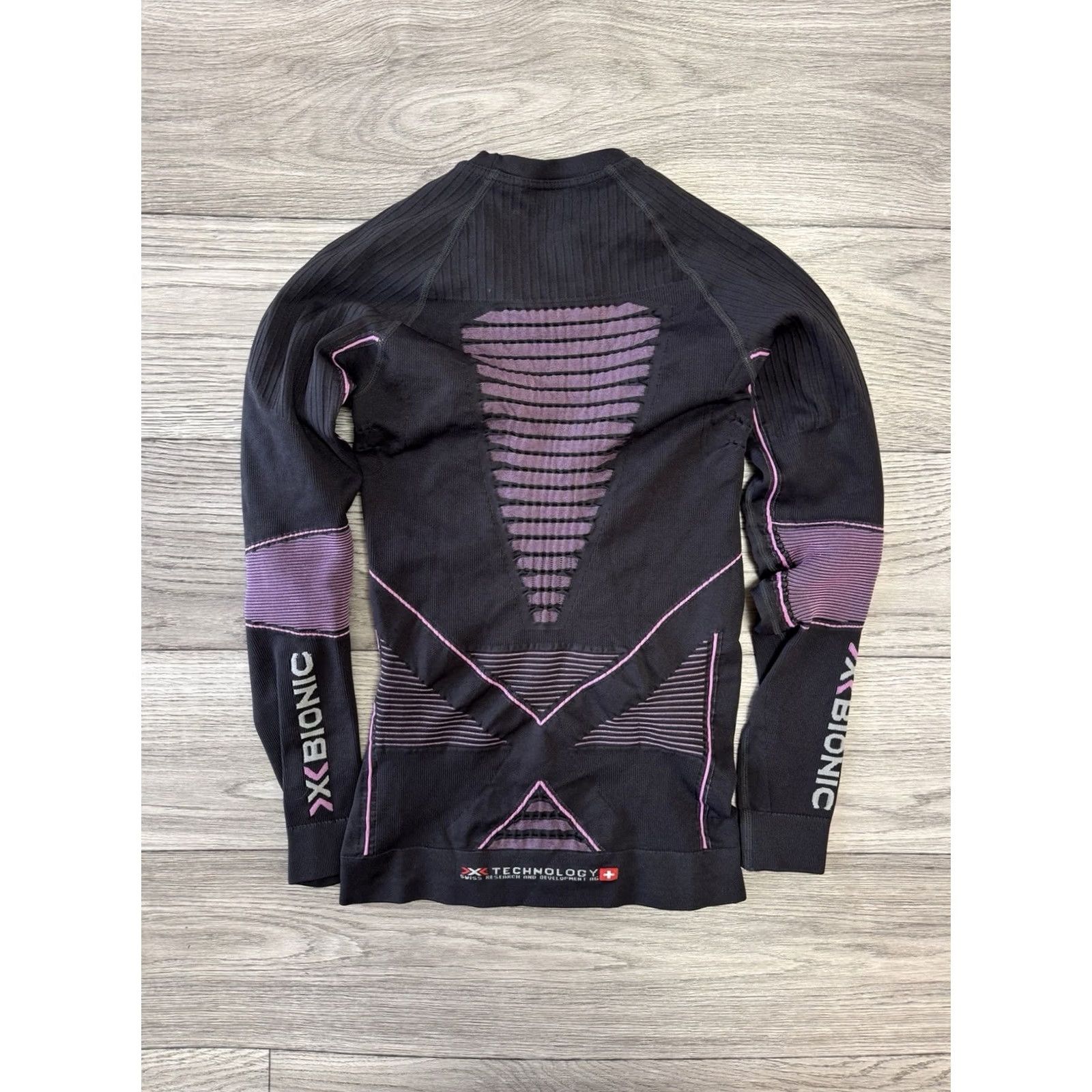 Vintage X-Bionic Energy Accumulator Evo Women Sz S/M Black Pink Base Layer Set Top Pants Size S / US 4 / IT 40 - 6 Thumbnail