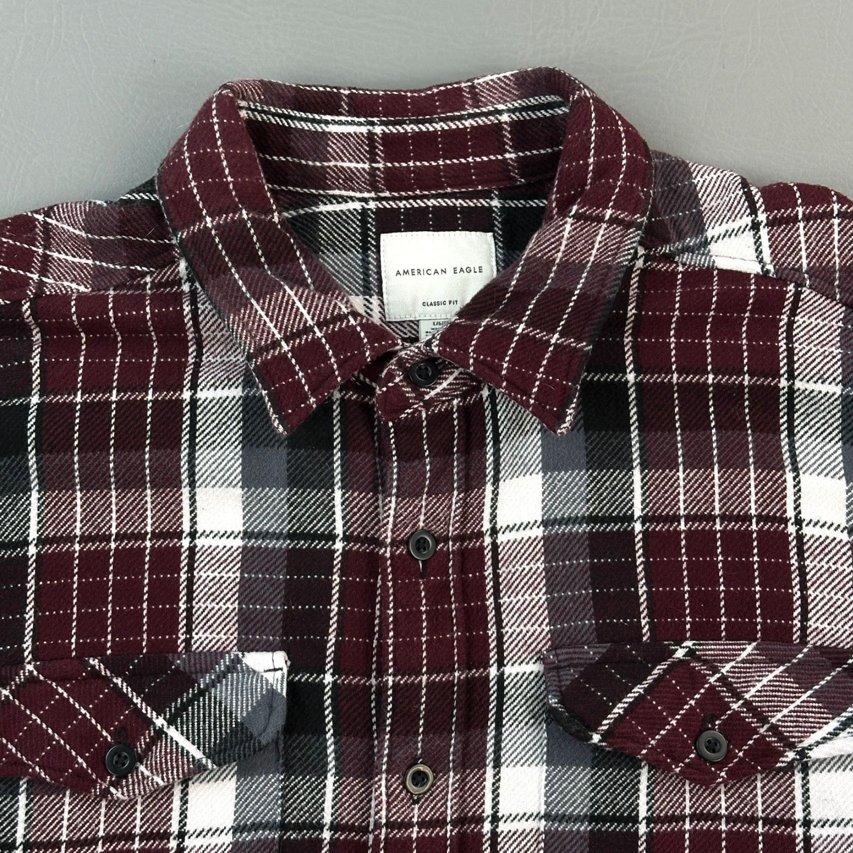 American Eagle Outfitters American Eagle Outfitters Shirt Mens Large Plaid Flannel Heavyweight Classic Button-Up Size US L / EU 52-54 / 3 - 4 Thumbnail