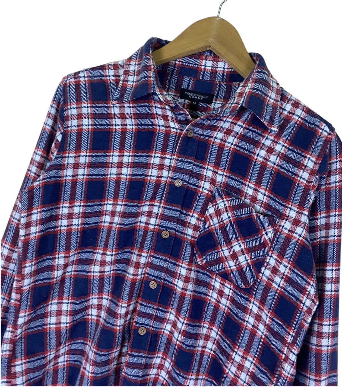 Kansai Yamamoto Kansai Yamamoto Red Flannel Button Ups Size US M / EU 48-50 / 2 - 4 Thumbnail