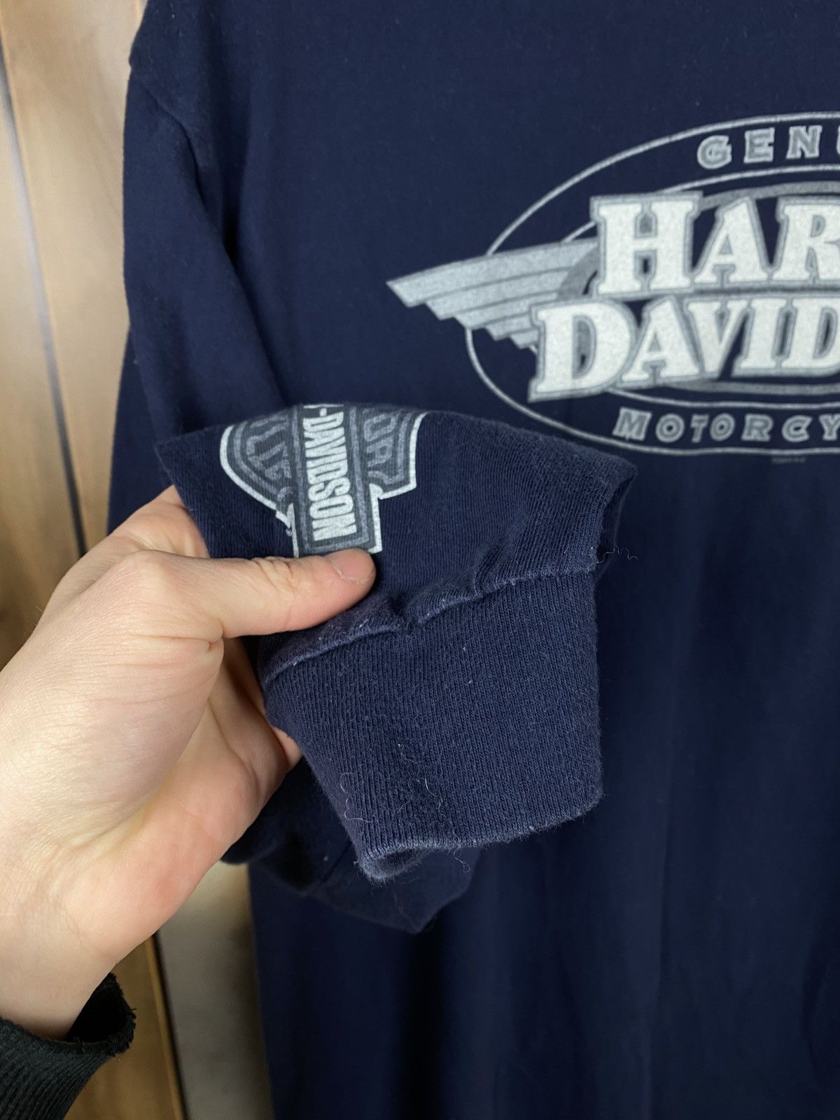 Harley Davidson 🔥Vintage 00s Sweatshirt Long Sleeve Harley Davidson America🔥 Size US L / EU 52-54 / 3 - 8 Thumbnail