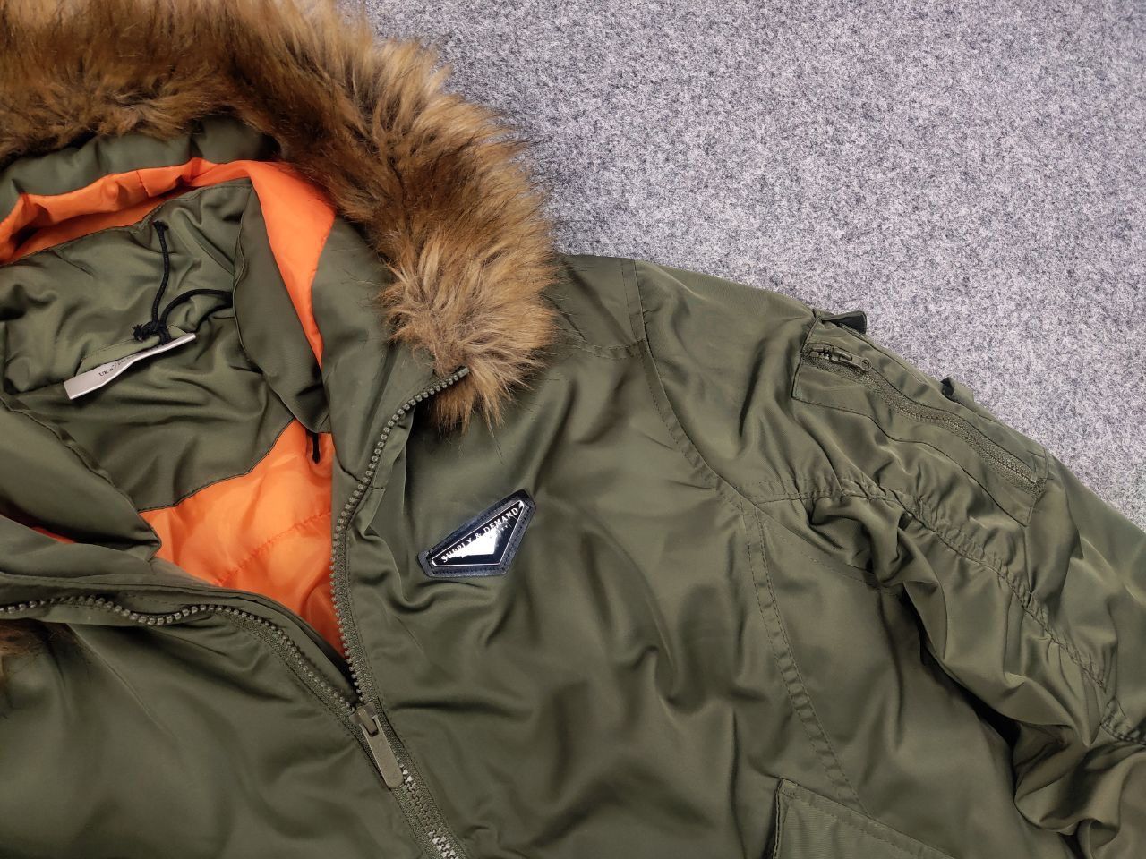 If Six Was Nine Vtg Fur Jacket if six was nine Style le grande bleu Bomber Size US S / EU 44-46 / 1 - 6 Thumbnail