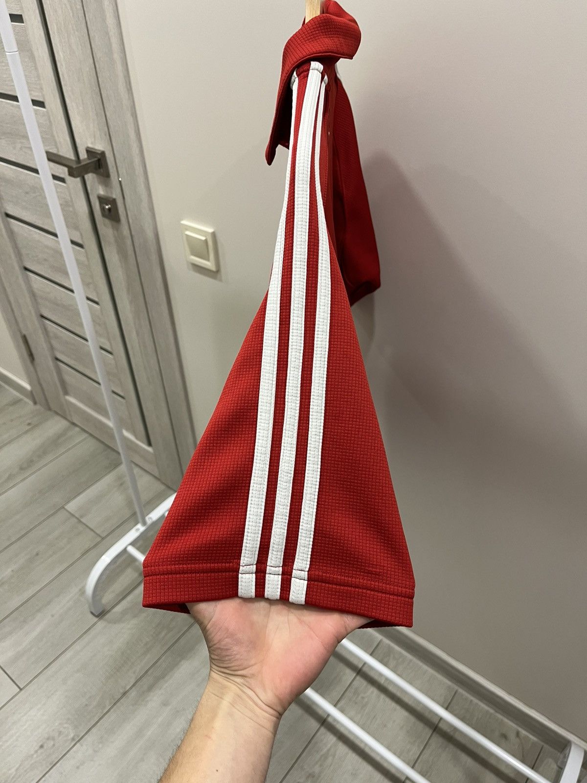 Vintage 00s Vintage Bayern Munich Jersey Football Red Y2K Adidas Size US L / EU 52-54 / 3 - 4 Thumbnail