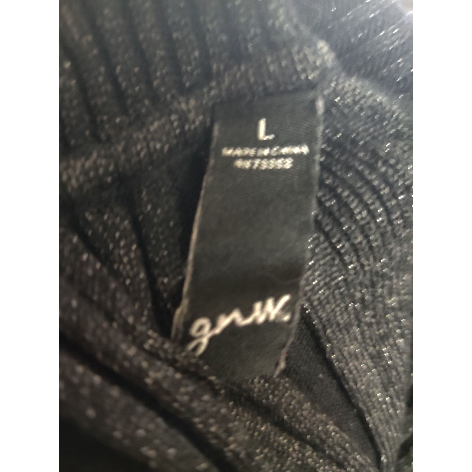 Other GNW L Womens Black Sweater Ribbed Metallic Cowl Neck Stretch Size L / US 10 / IT 46 - 7 Thumbnail