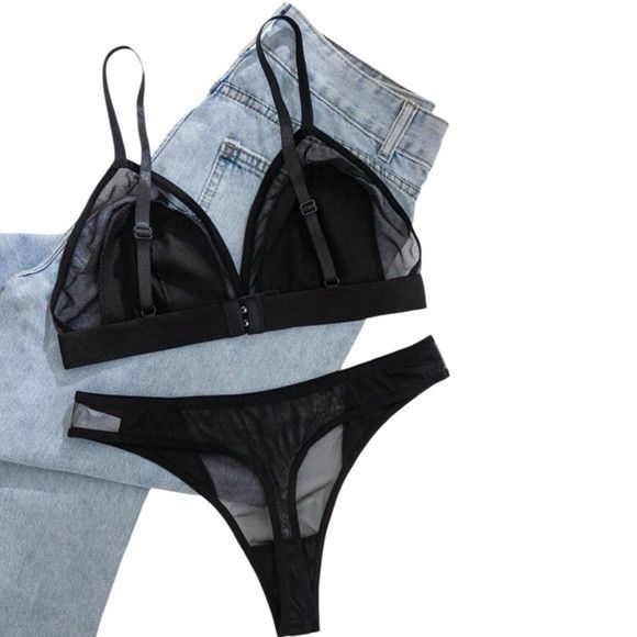 Other Women's Solid Color Leather Comfortable Lingerie Set Size M / US 6-8 / IT 42-44 - 5 Thumbnail
