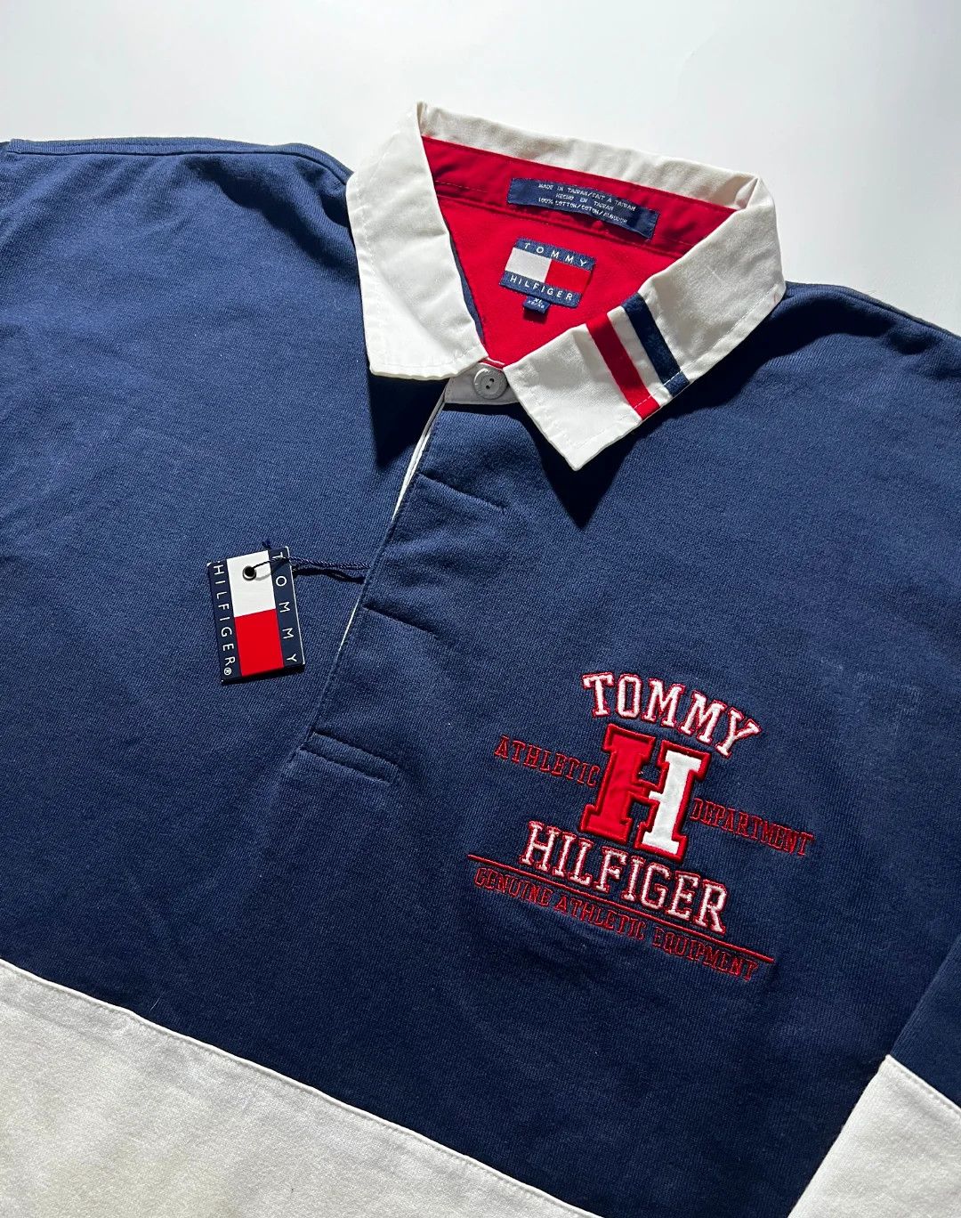Tommy Hilfiger Vintage RARE 1996 Tommy Hilfiger Athletics Prodigy Polo Size US XL / EU 56 / 4 - 3 Thumbnail