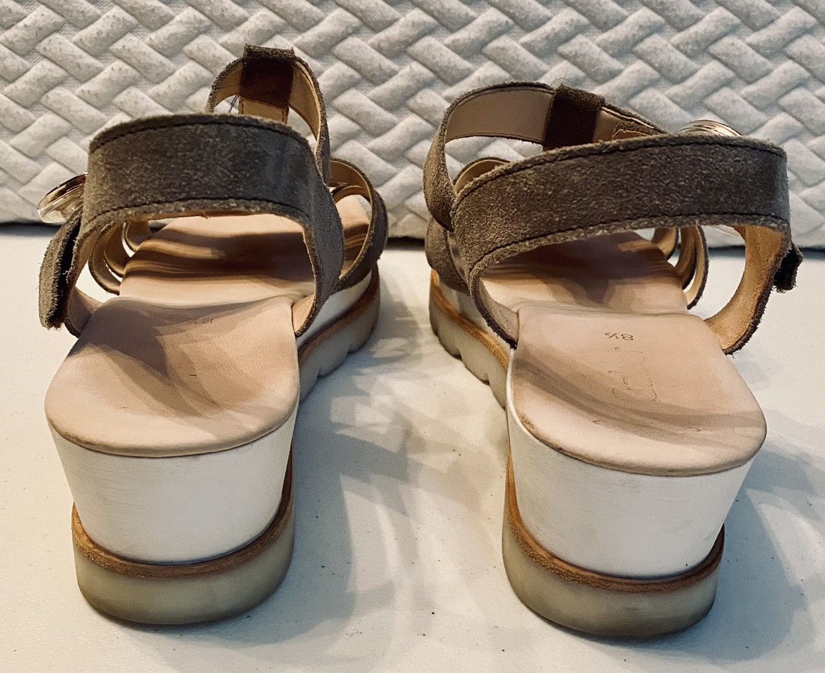 Other Gabor Suede Platform Wedge Slingback Jelli Sole Sandal 9.5 Size US 11 / IT 41 - 11 Thumbnail