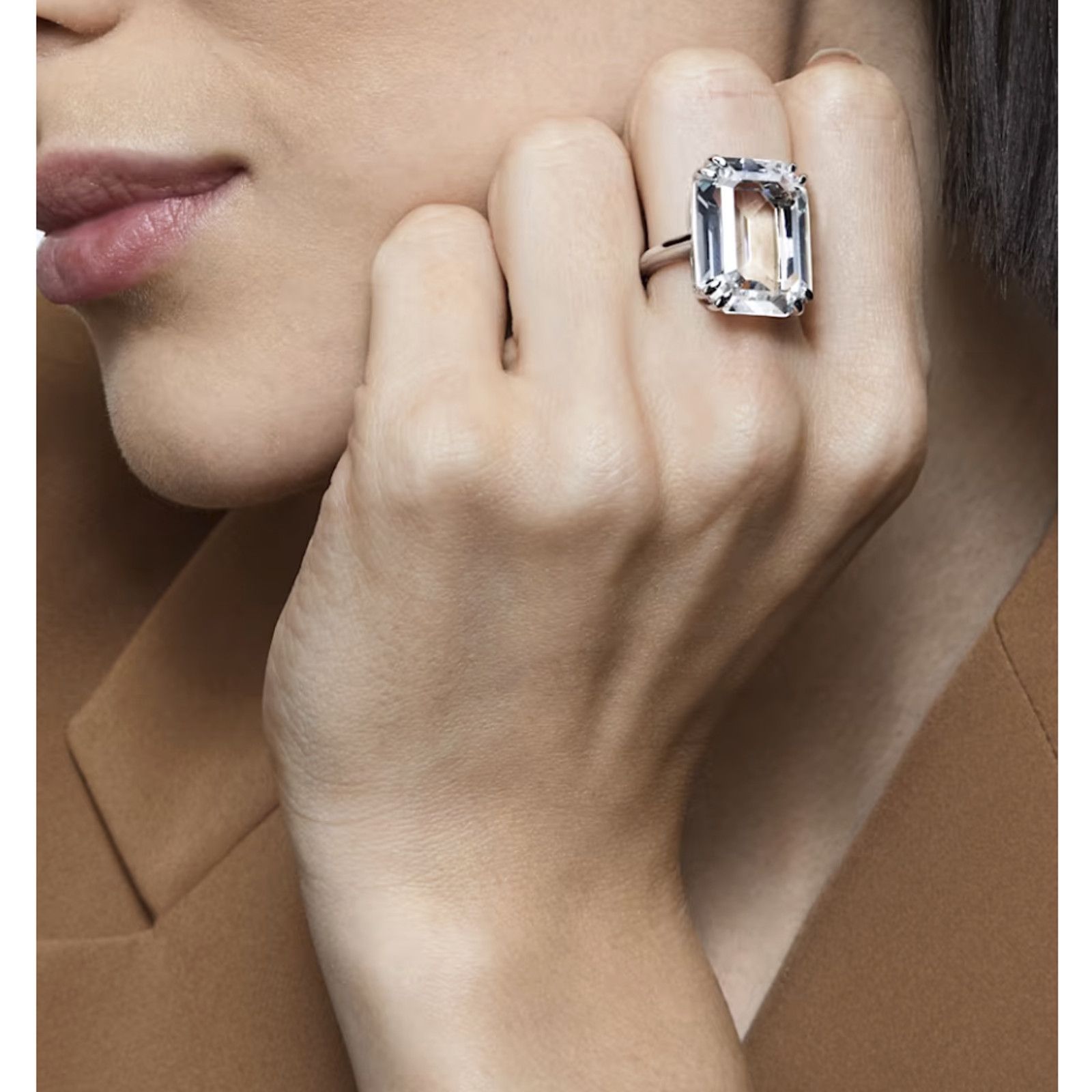 Swarovski Swarovski Mesmera cocktail ring Octagon cut 6 USA Size ONE SIZE - 8 Thumbnail