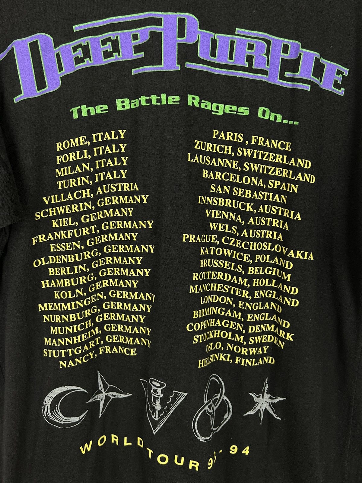 Band Tees Deep Purple World Tour 1993/94 Dragon Single Stitch T-Shirt Size US XL / EU 56 / 4 - 6 Thumbnail