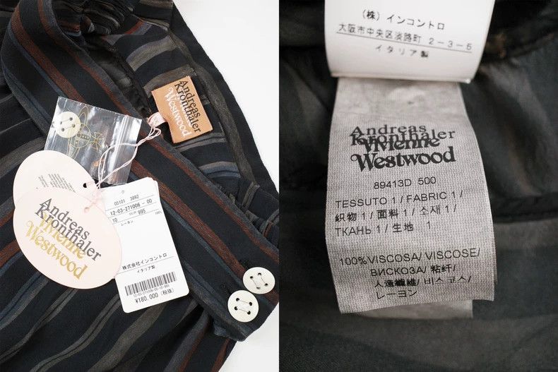 Vivienne Westwood Vivienne Westwood Striped button half skirt Size 30" / US 8 / IT 44 - 8 Thumbnail