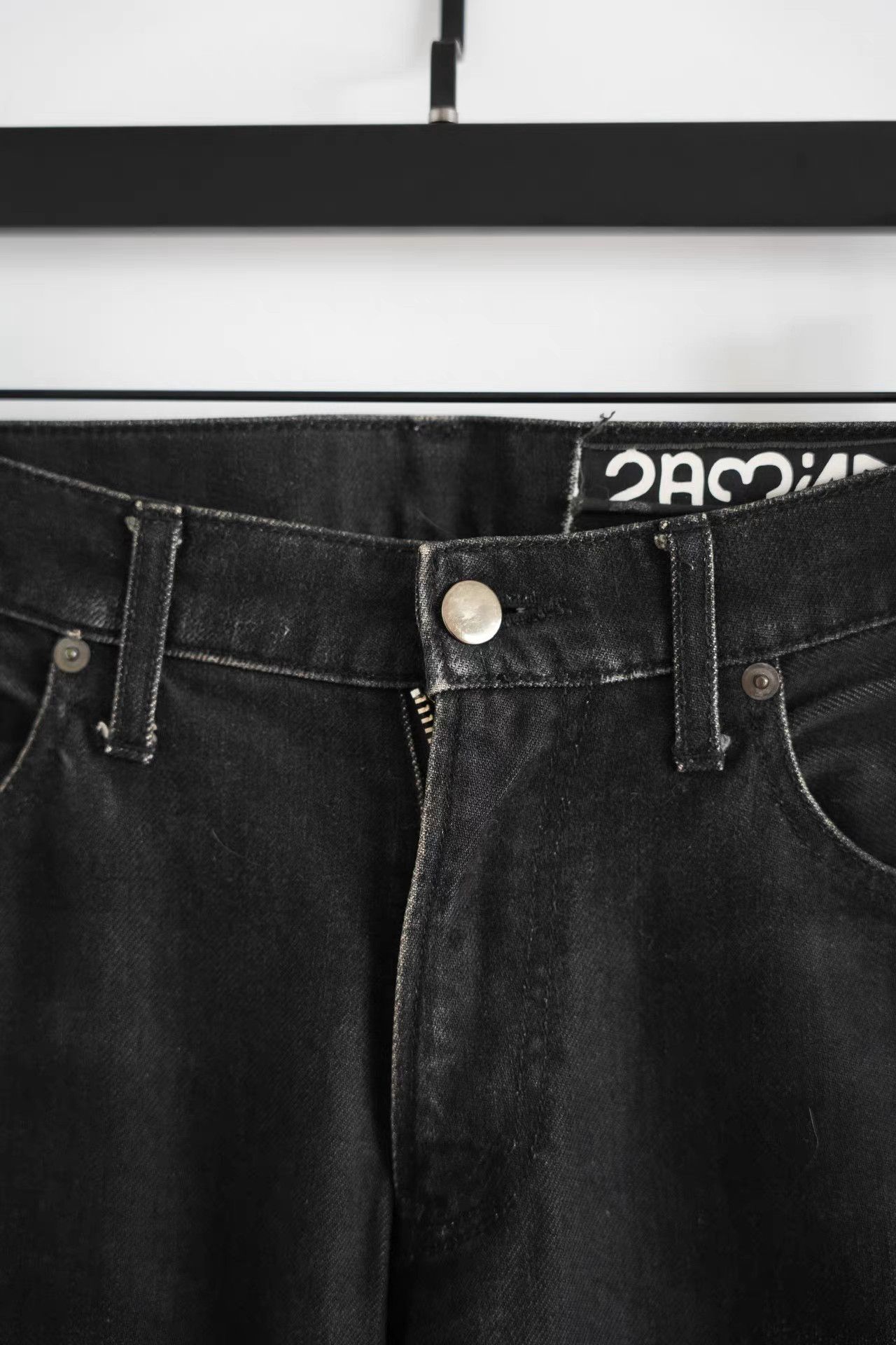 Undercover Undercover 06ss Zip Embroidery Black Jeans K4 Size US 33 - 4 Thumbnail
