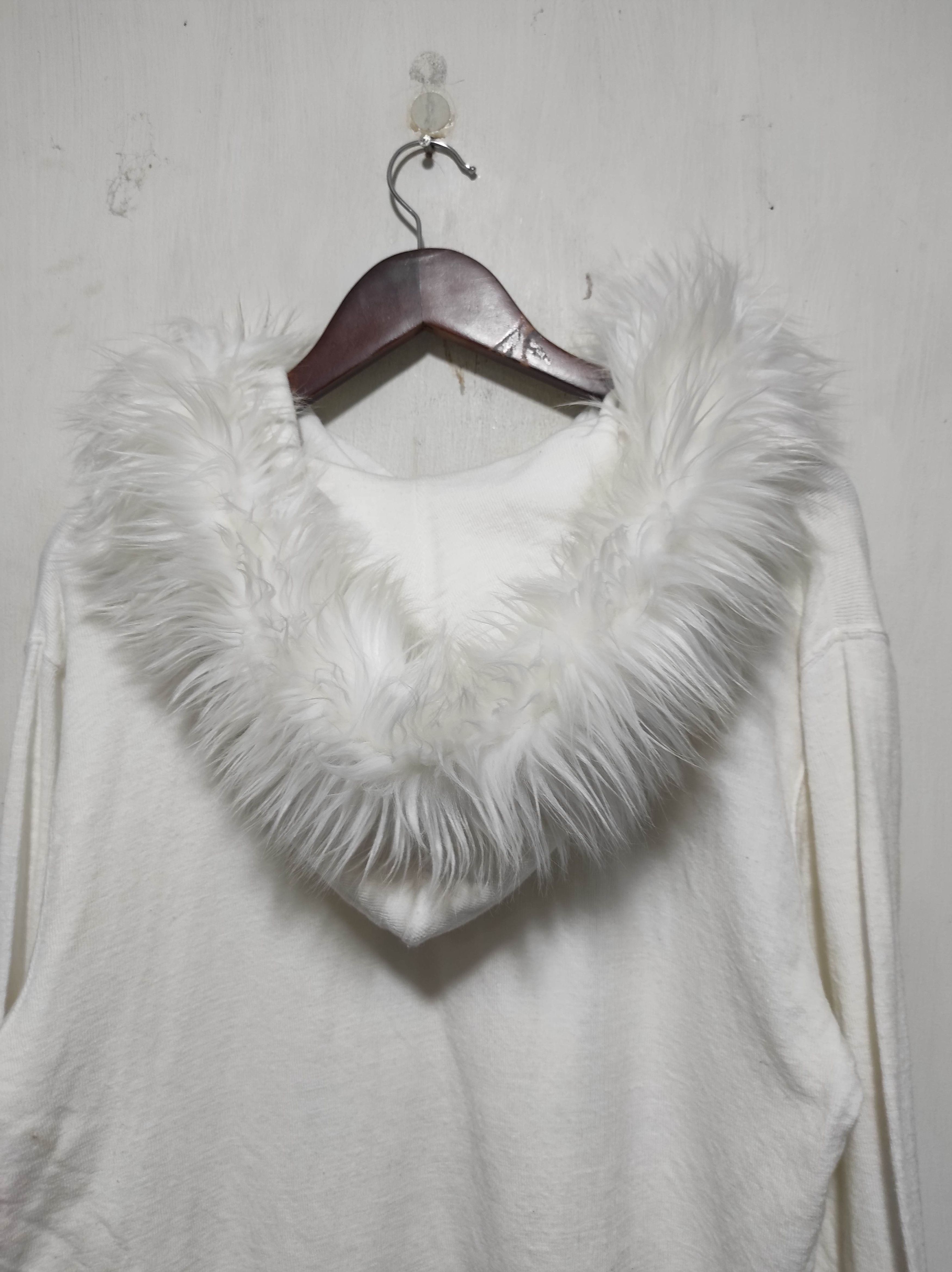 MOUSSY Azul by Moussy White Zip Fur Hoodie LGB style Size US L / EU 52-54 / 3 - 16 Thumbnail