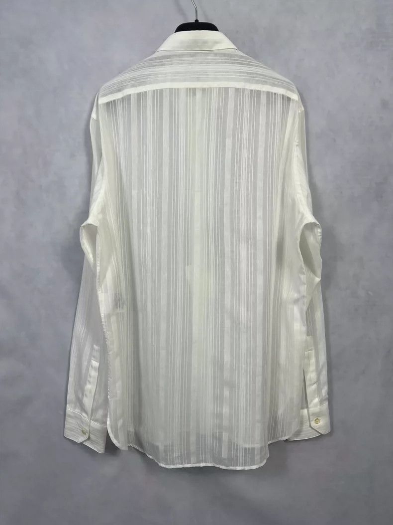 Saint Laurent Paris Saint Laurent Paris size 41 19ss organza striped shirt 250 Size US XS / EU 42 / 0 - 2 Thumbnail