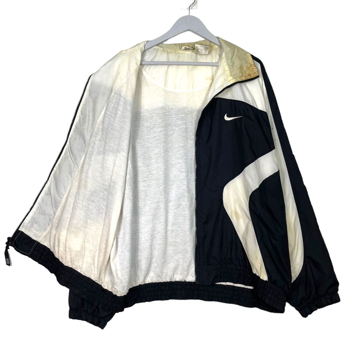Nike × Vintage 💥90s NIKE SPORTWEAR TRACK WINDBREAKER JACKET Size US L / EU 52-54 / 3 - 9 Thumbnail