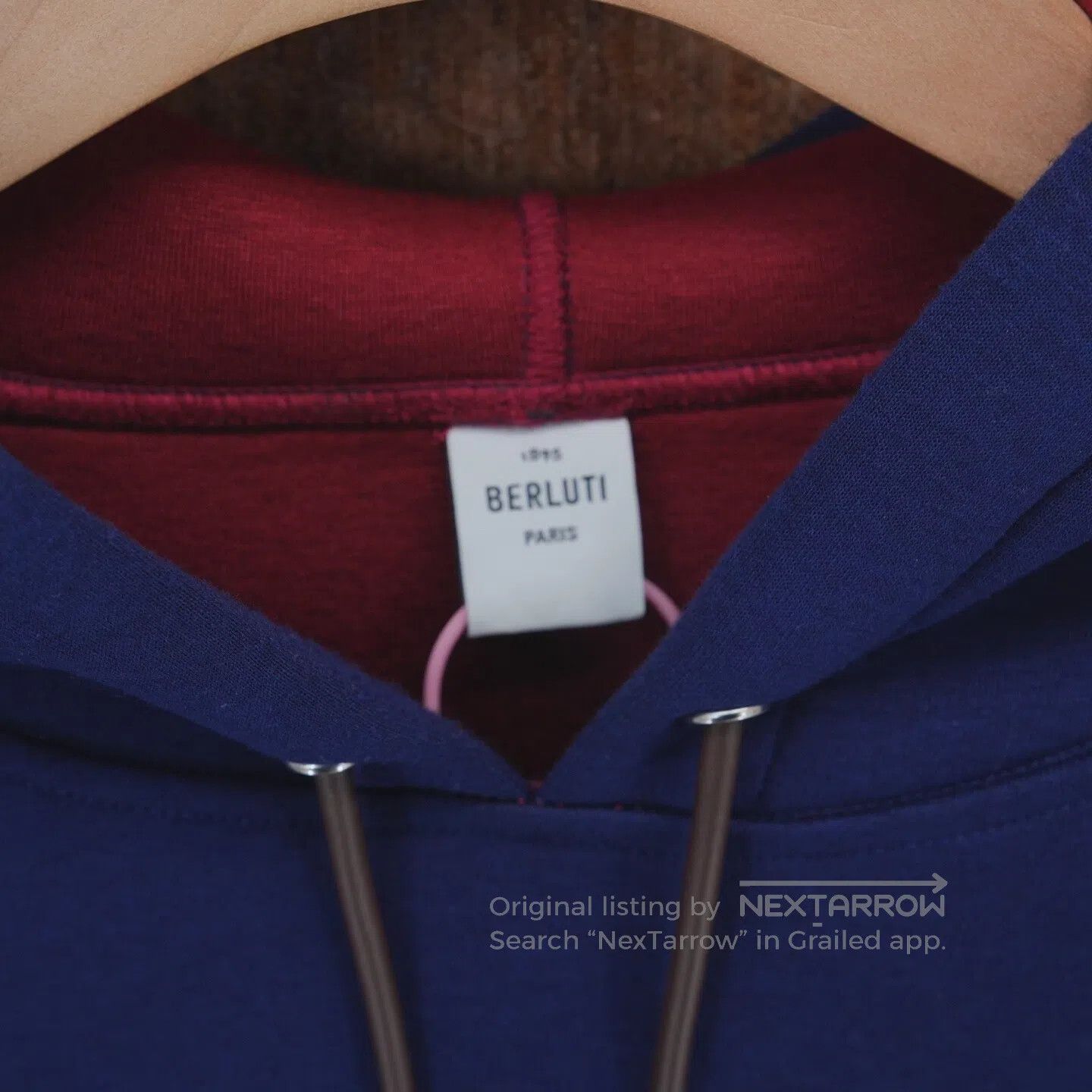 Berluti Berluti Blue retro space cotton hoodie Size US S / EU 44-46 / 1 - 3 Thumbnail