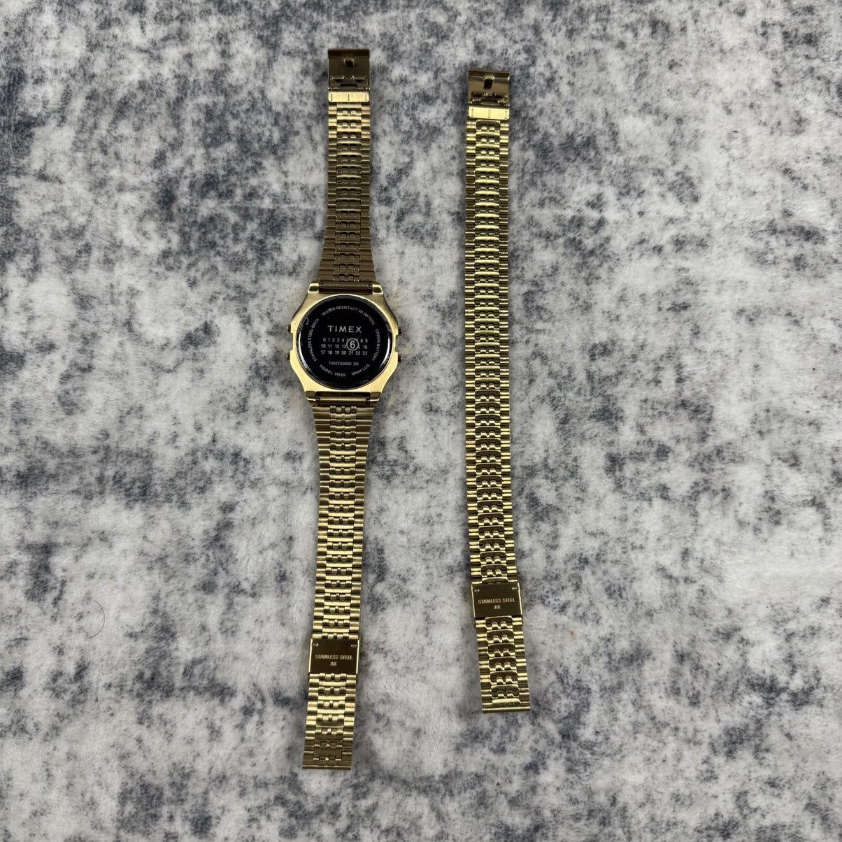 Maison Margiela × Timex MM6 Maison Margiela x Timex Gold Digital Watch Set Size ONE SIZE - 7 Thumbnail