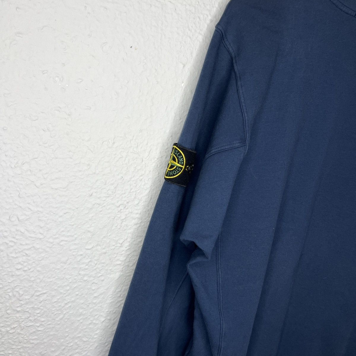 Stone Island Stone Island Sweatshirt Crewneck Blue Navy Badge Patch Size US M / EU 48-50 / 2 - 8 Thumbnail