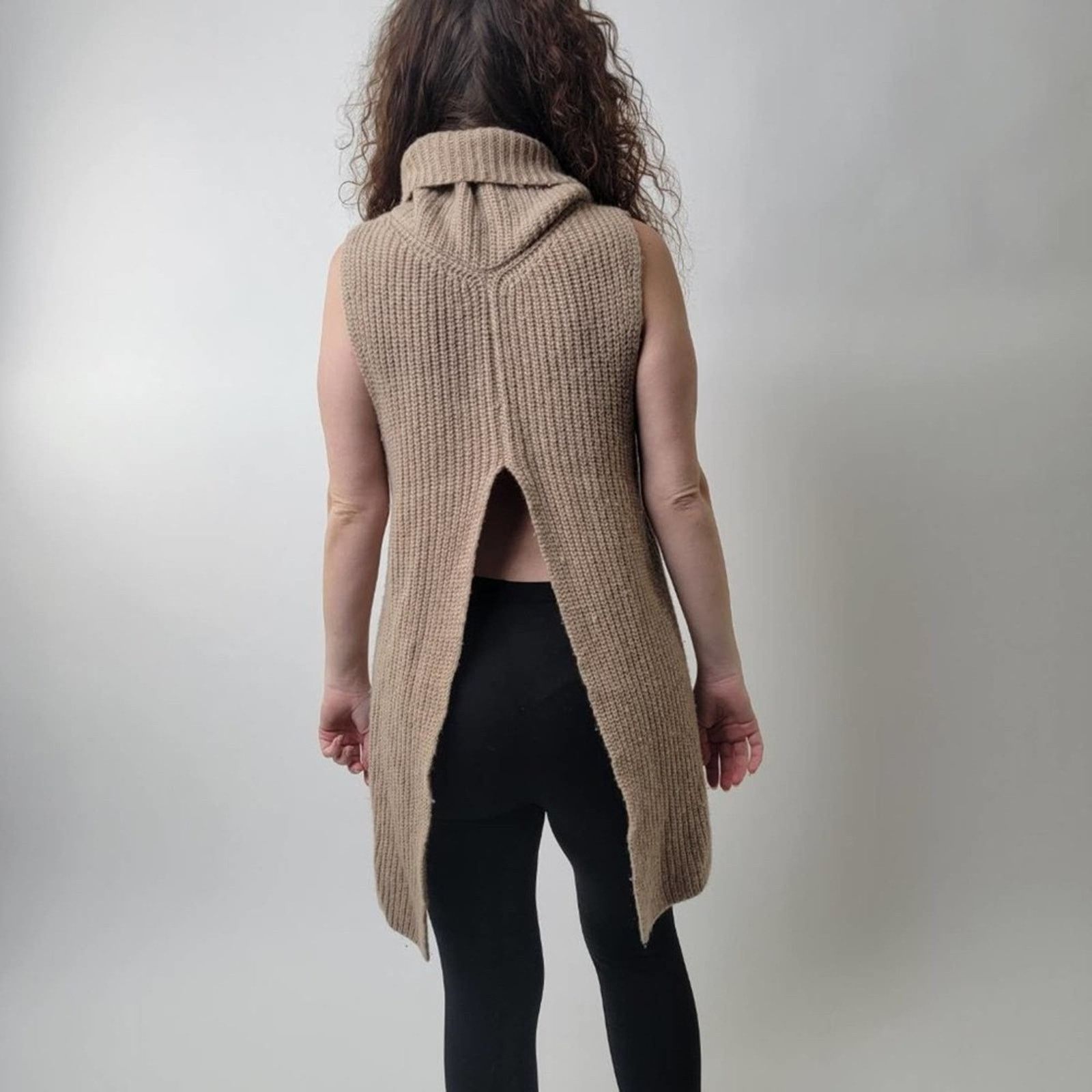Free People Free People Need It Now Turtleneck Open Back Sweater - S Size S / US 4 / IT 40 - 3 Thumbnail