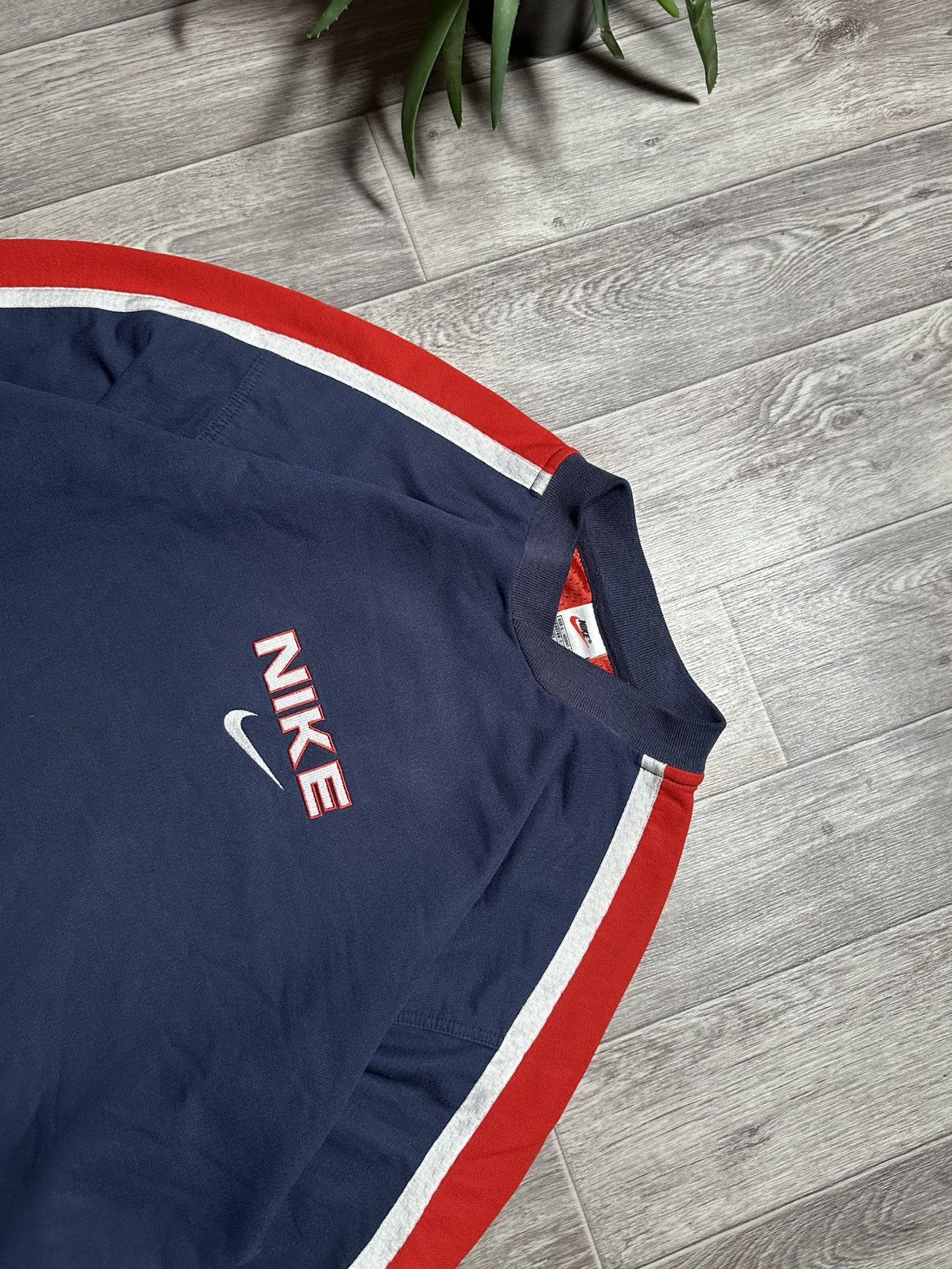 Nike Vintage Nike Double Logo Boxy Fit Sweatshirt Size US L / EU 52-54 / 3 - 3 Thumbnail