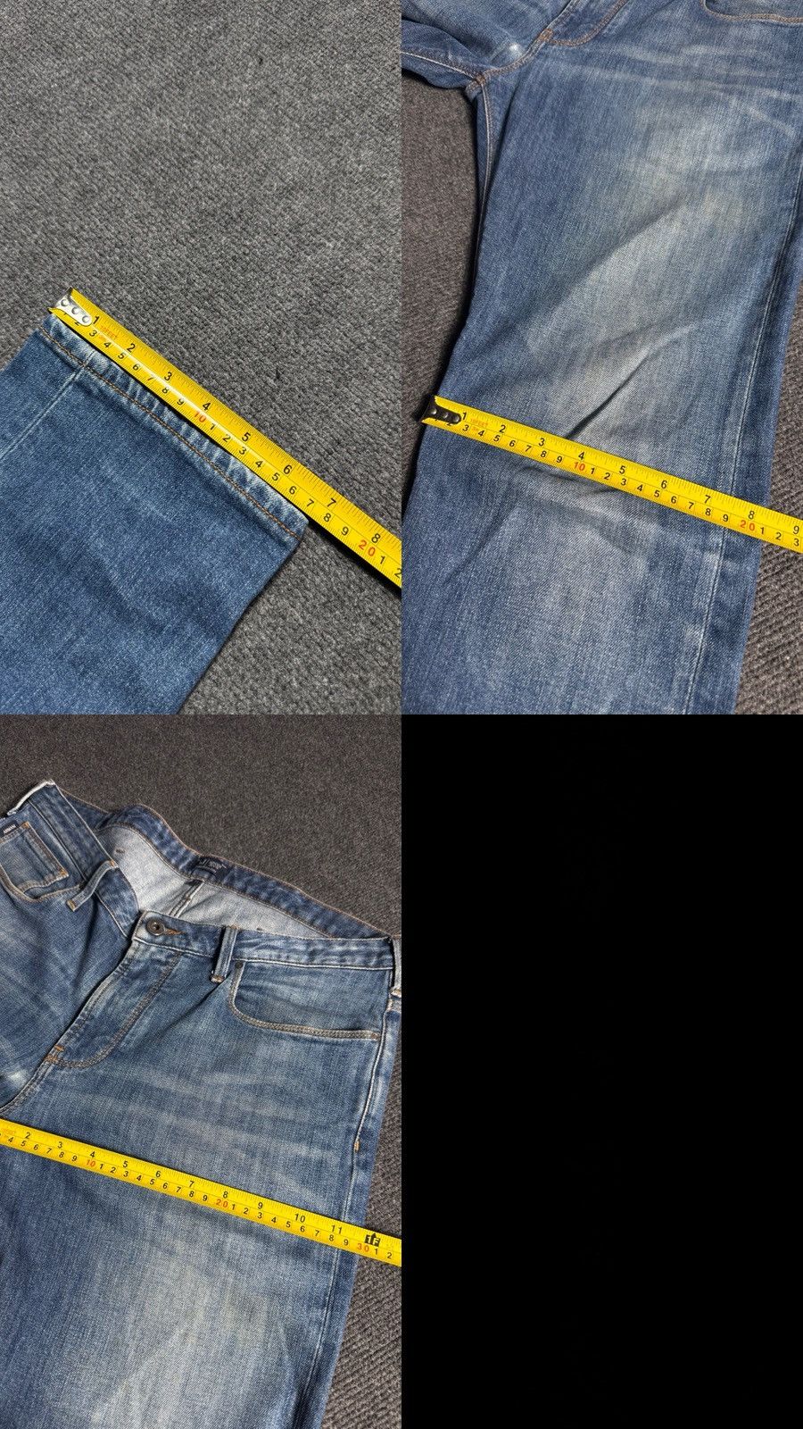 Giorgio Armani 00s AJ Armani Jeans J06 Slim Fit Dirty Distressed Jeans Size US 33 - 23 Thumbnail