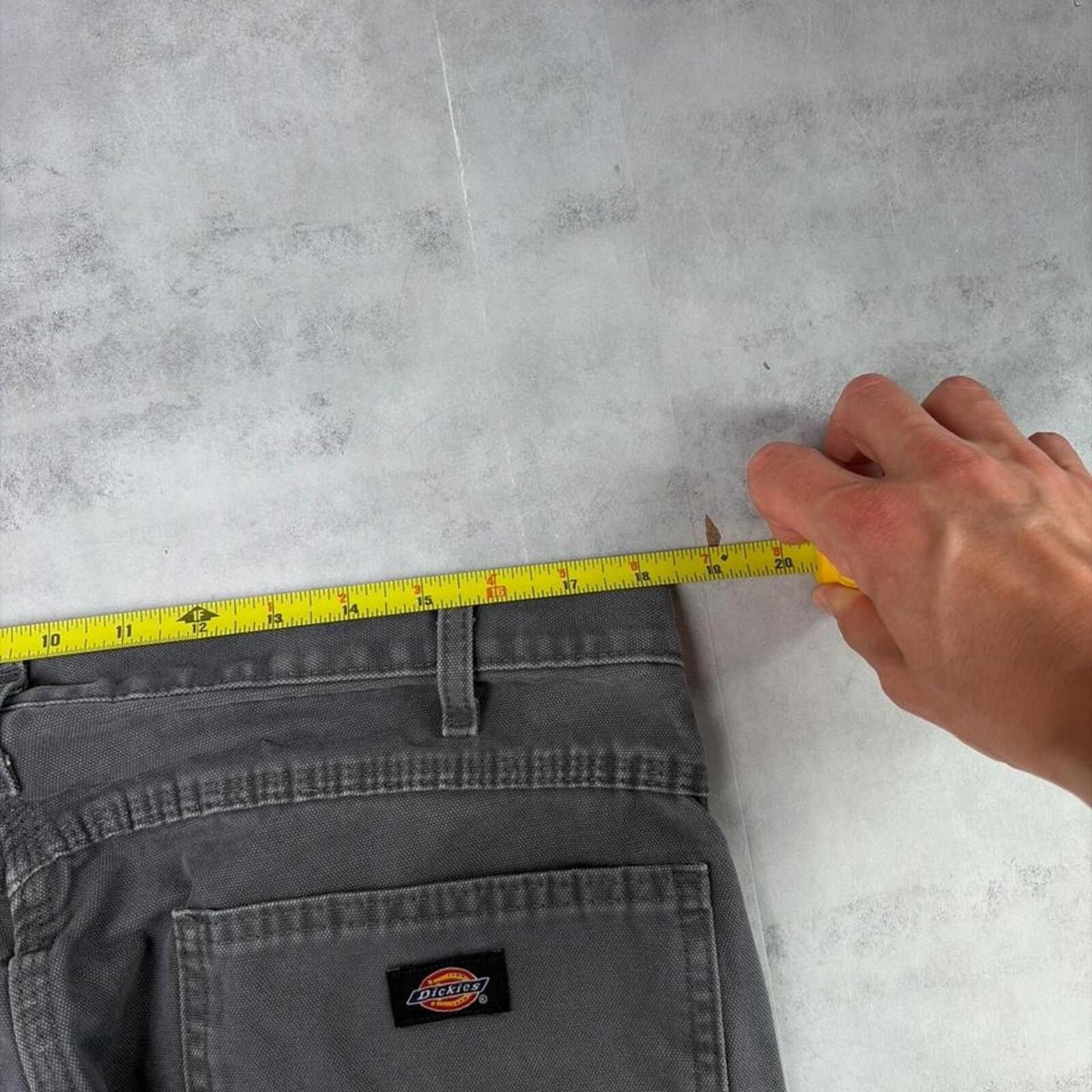 Dickies Y2K Grey Dickies Grunge Baggy Carpenter Skater Pants Size US 35 - 6 Thumbnail