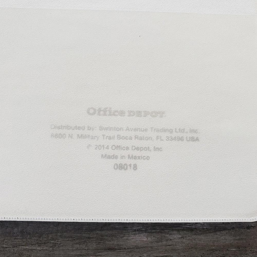 Designer White Office Depot 1 Inch Binder Size ONE SIZE - 4 Thumbnail