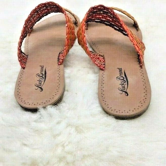 Lucky Brand Lucky Brand Lk-Alddon Slide Beechwood-Pepper/Camden Women's 7.5 M Sandal Size US 7.5 / IT 37.5 - 5 Thumbnail