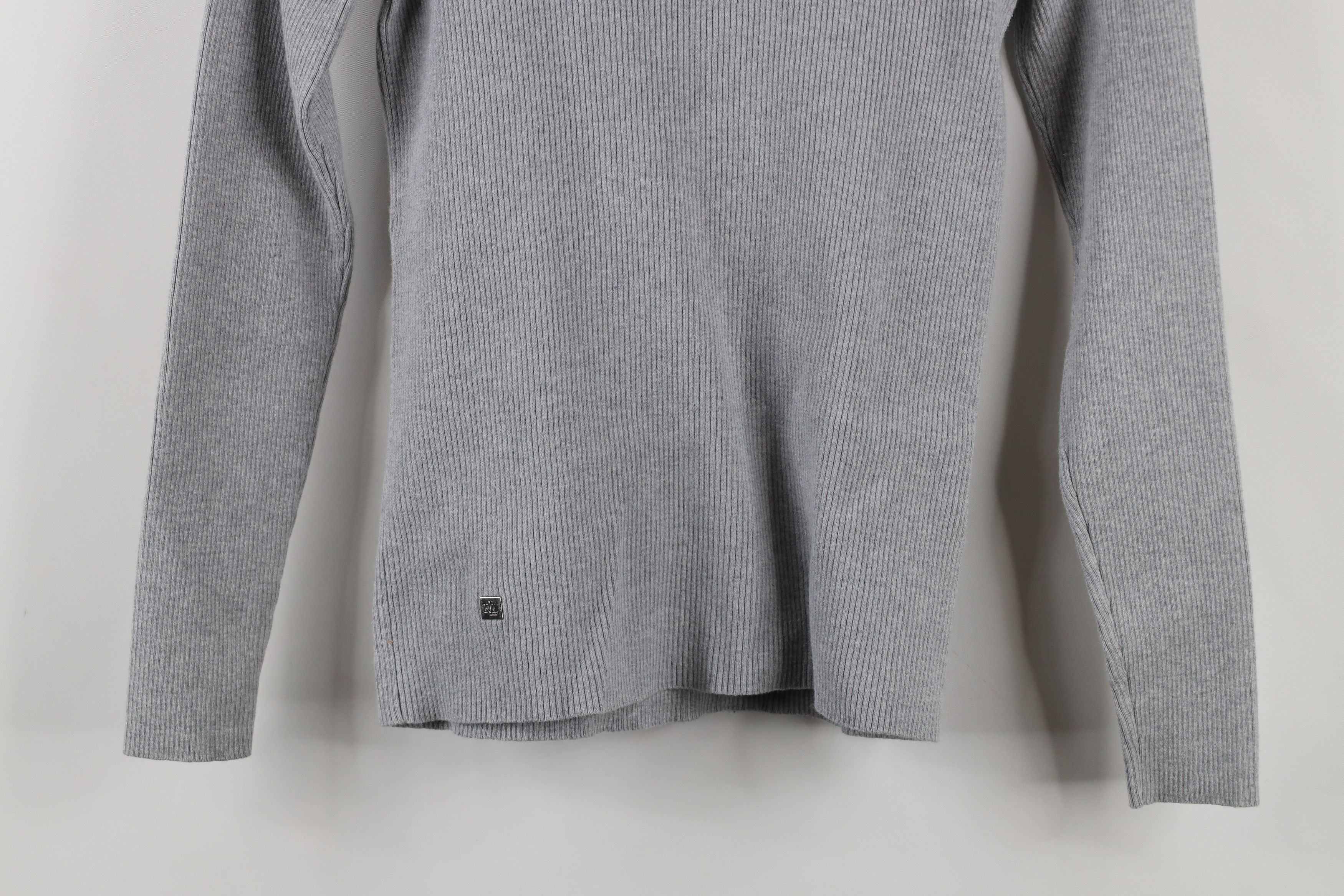 Ralph Lauren × Vintage Vintage 90s Ralph Lauren Ribbed Knit Turtleneck Sweater Size M / US 6-8 / IT 42-44 - 3 Thumbnail