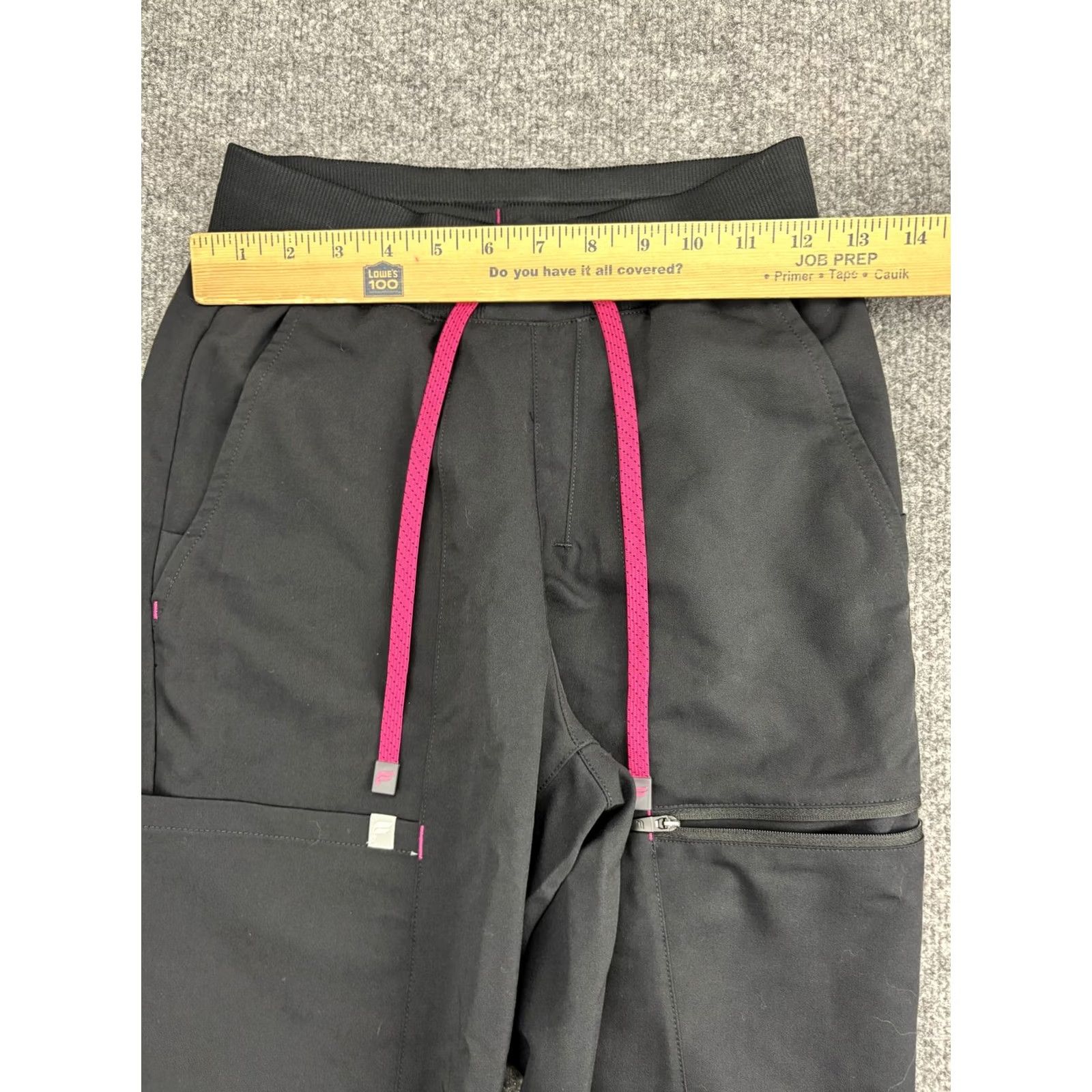 Fabletics Fabletics Jogger Pants Womens XXS Black Woven Zip Pocket Drawstring Athleisure Size 24" / US 00 / IT 34 - 3 Thumbnail