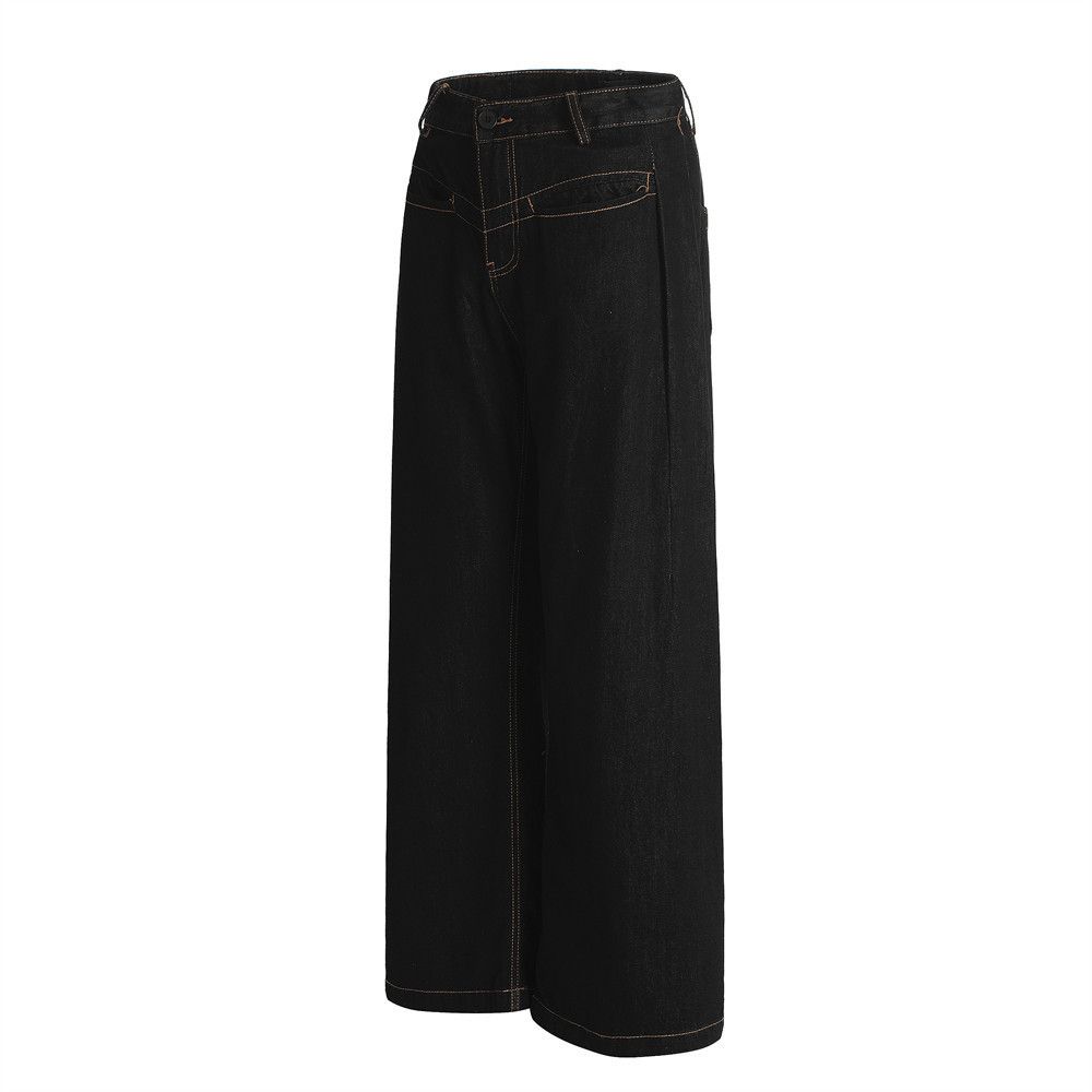 Japanese Brand × Vintage American washed retro personality silhouette wide-leg jeans Size US 32 / EU 48 - 2 Thumbnail