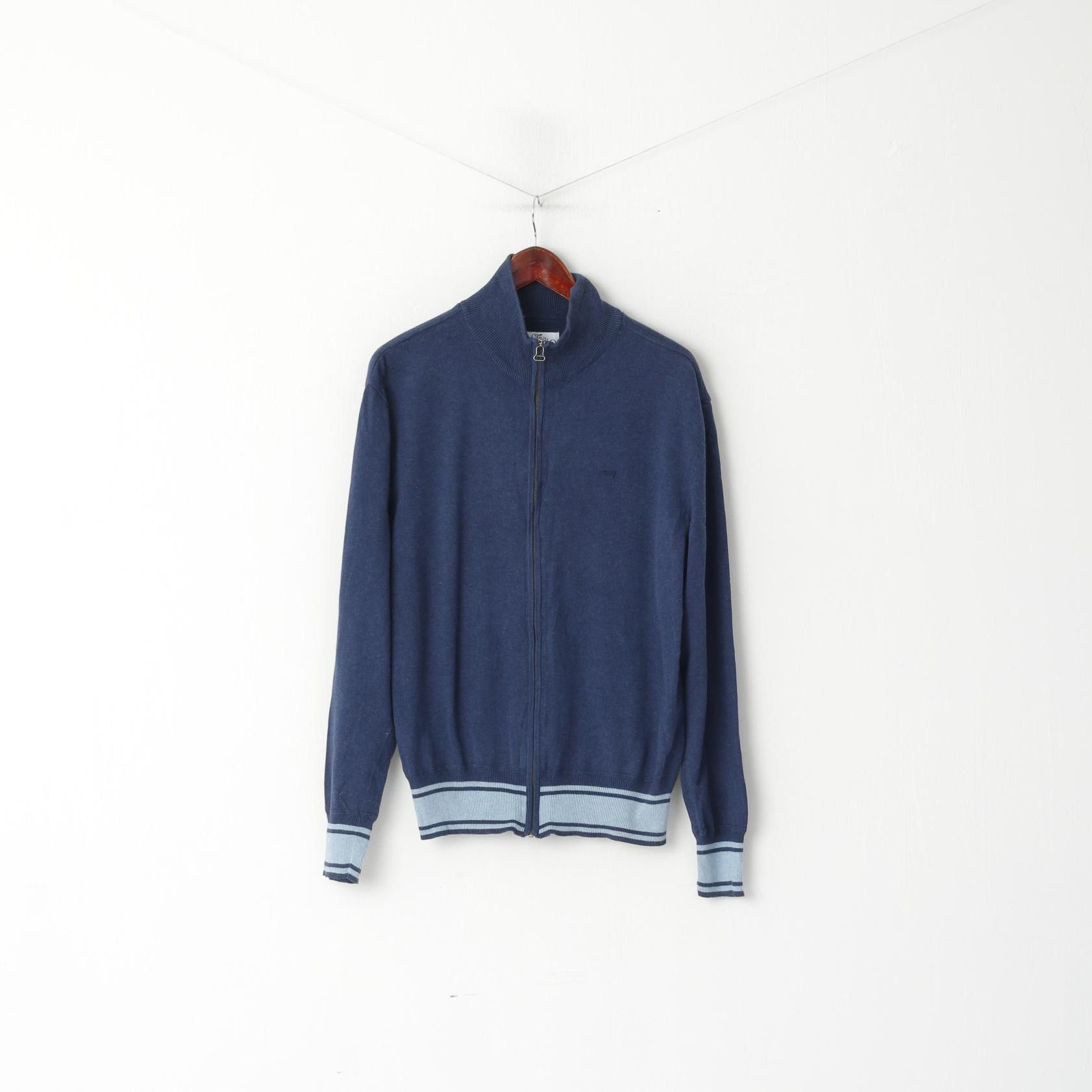 Levi's Levi's Men XL (L) Jumper Navy Cotton Knit 6609 Size US L / EU 52-54 / 3 - 2 Thumbnail