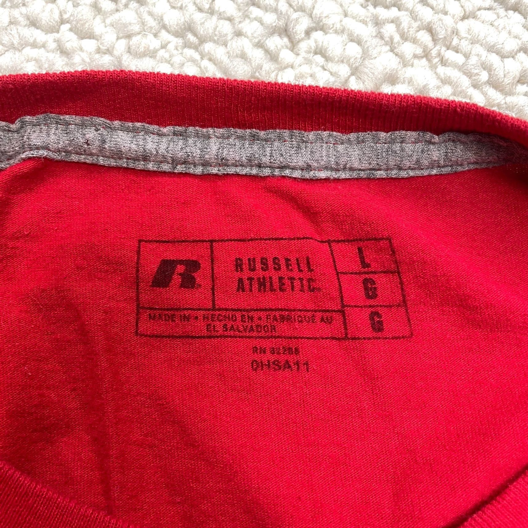 Russell Athletic Russell Athletic Shirt Mens Large Grambling 2017 Football Champions Logo SWAC Red Cotton Jersey Short Sleeve Crew Neck Size US M / EU 48-50 / 2 - 4 Thumbnail