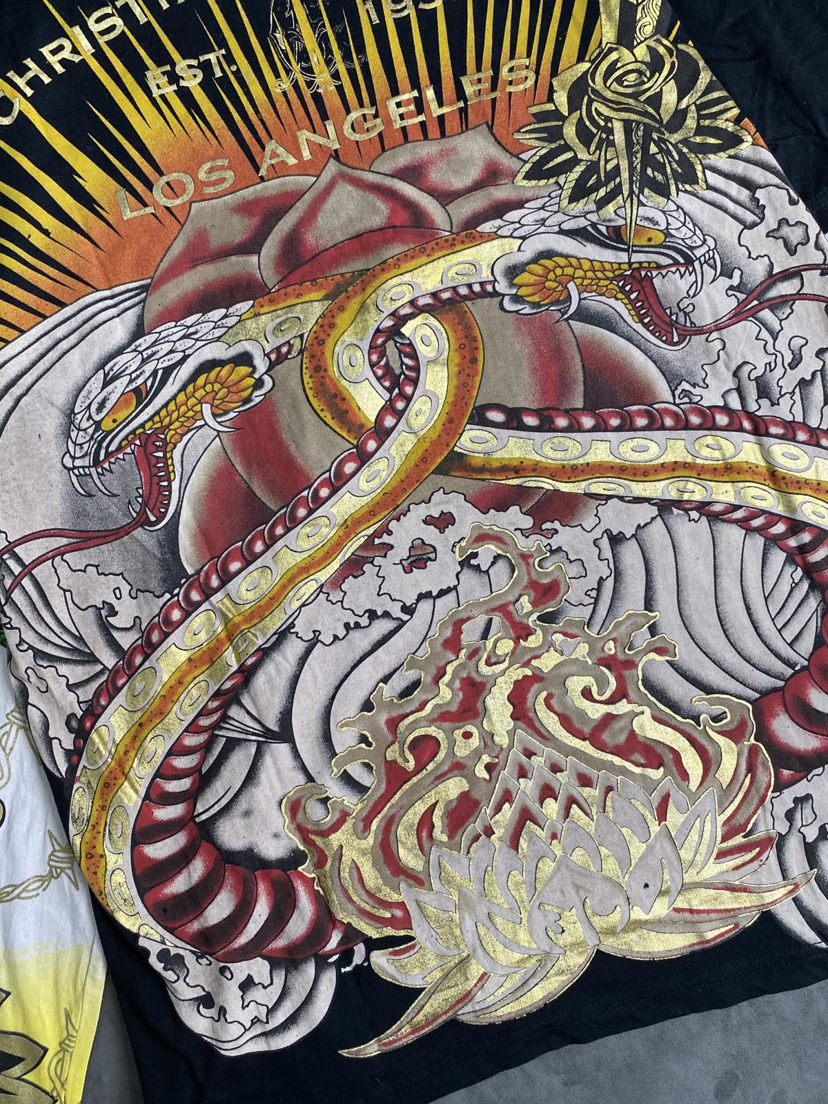 Ed Hardy Christian Audigier Ed Hardy Y2K Vintage Long Sleeve Top XL Size XL / US 12-14 / IT 48-50 - 7 Thumbnail