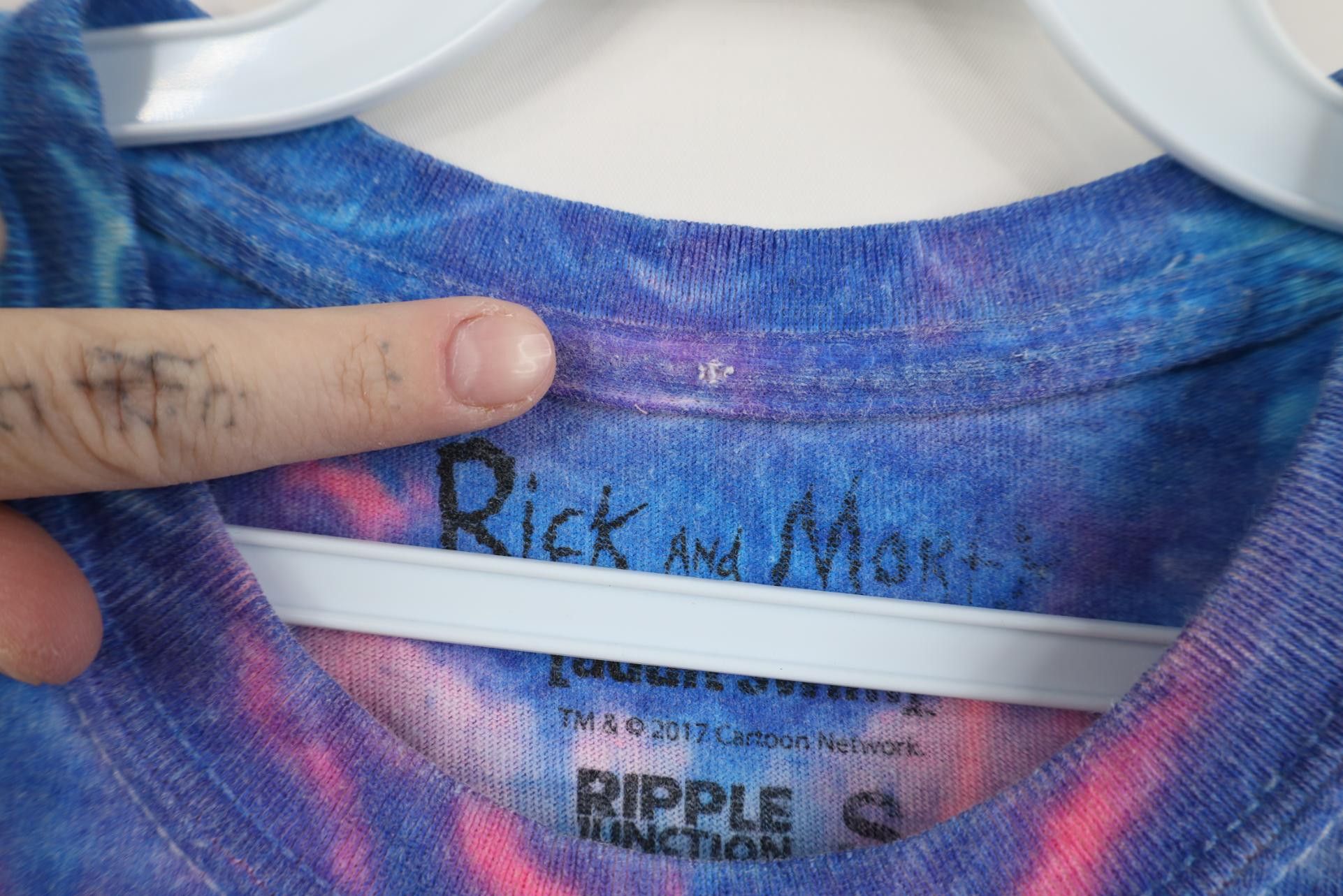 Vintage Y2K Rick and Morty Get Schwifty Tie Dye Short Sleeve T-Shirt Size US S / EU 44-46 / 1 - 8 Thumbnail