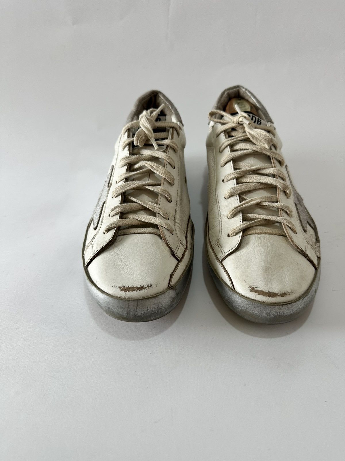 Golden Goose Golden Goose White Leather Suede Superstar Sneaker Size 41 Size US 8.5 / EU 41-42 - 2 Thumbnail