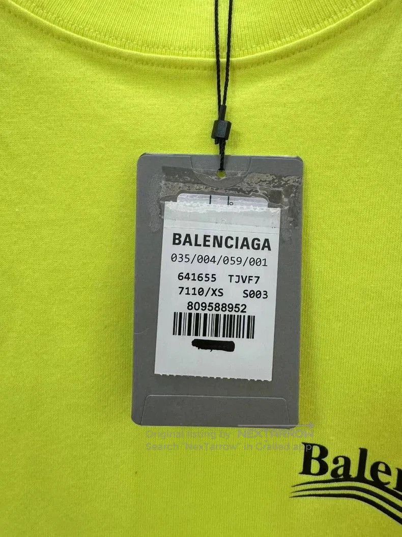 Balenciaga Balenciaga Fluorescent Coke Short Sleeve Tee. Size US XS / EU 42 / 0 - 5 Thumbnail