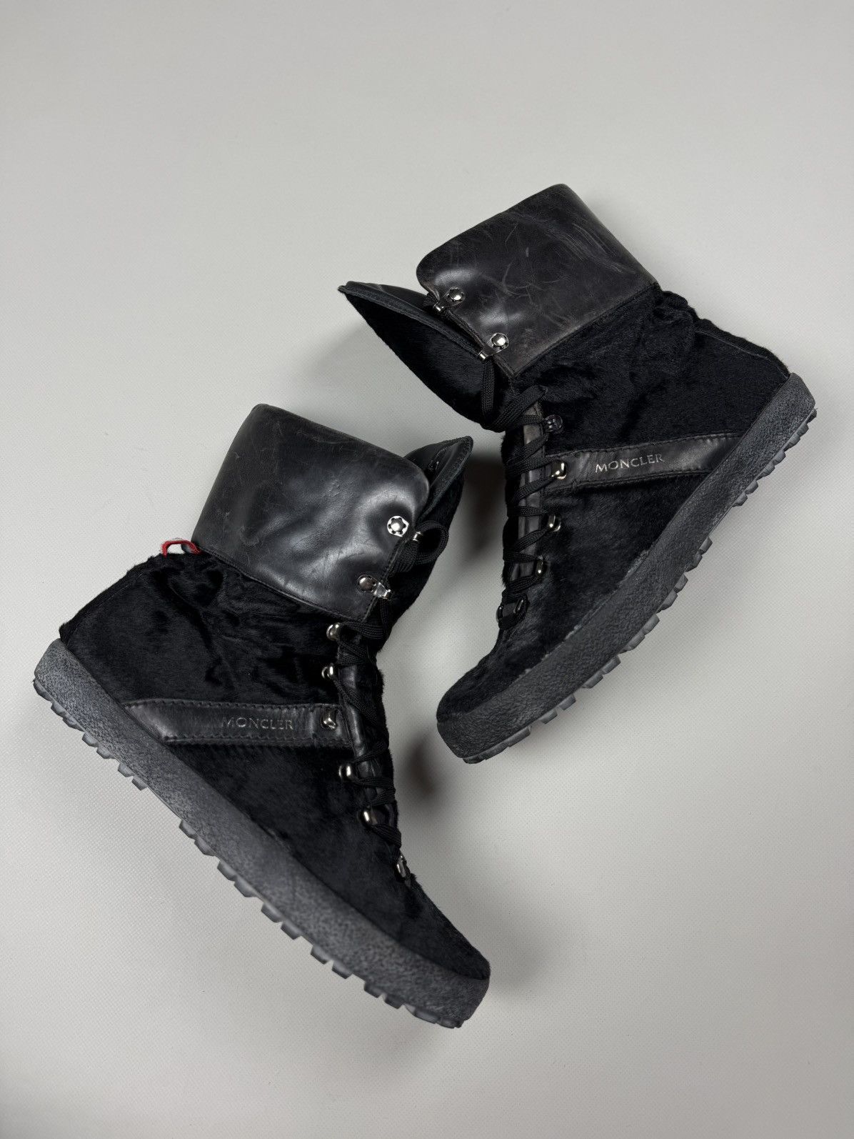 Moncler Moncler Pony Hair Unisex High Top Combat Boots Shoes Size 41 Size US 7 / EU 40 - 20 Thumbnail