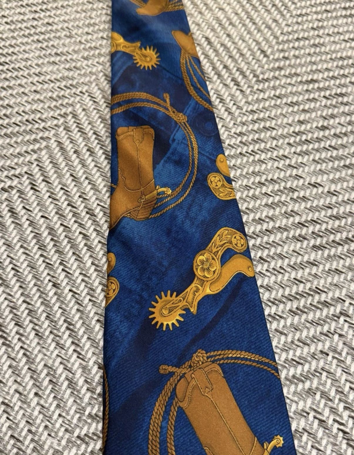 Jean Paul Gaultier Jean Paul Gaultier 00s Hermès Era Tie K24 Size ONE SIZE - 3 Thumbnail