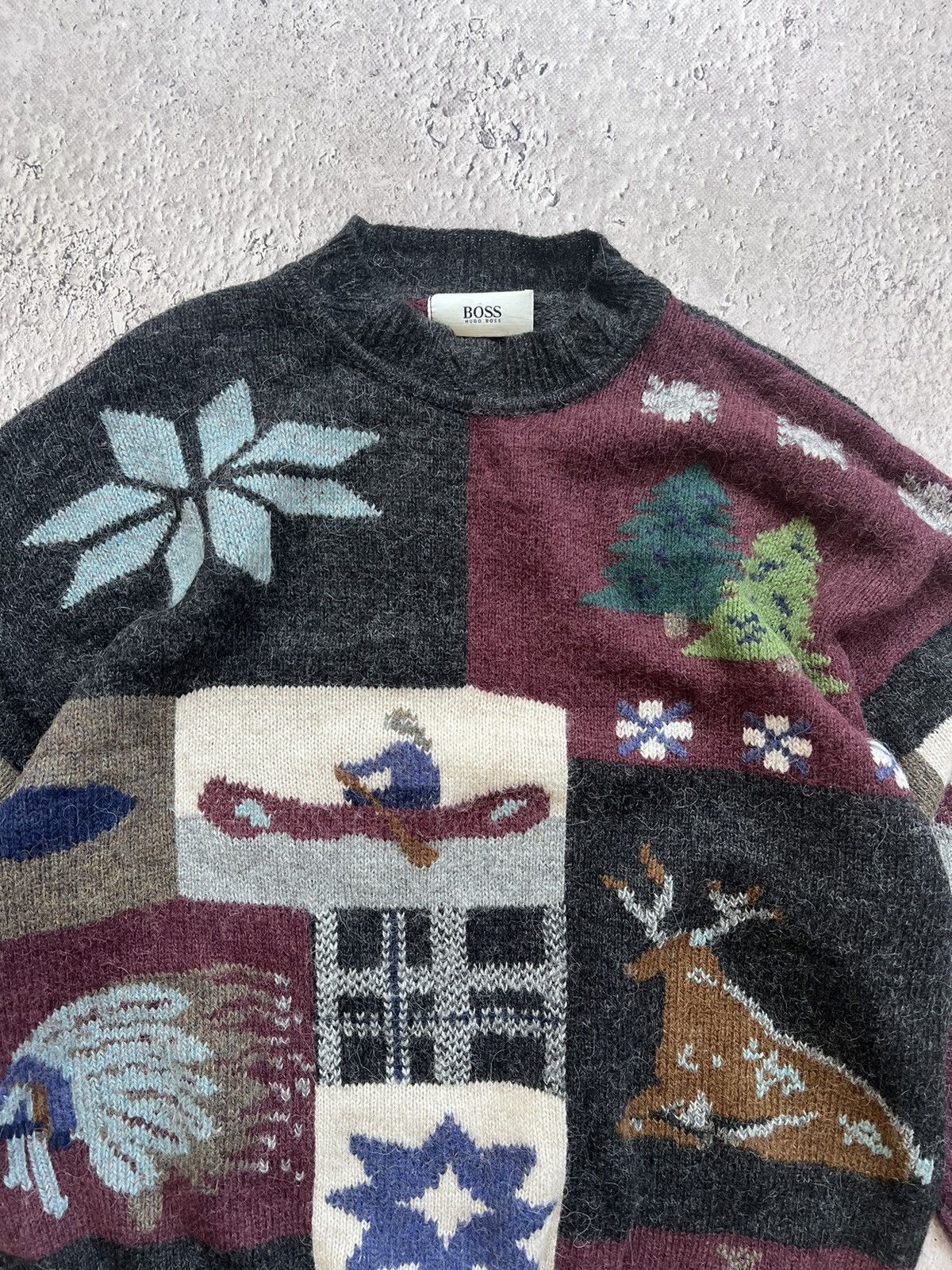 Carlo Colucci × Japanese Brand CARLO COLUCCI JAPANESE Y2K CRAZY 3d SWEATER Size US M / EU 48-50 / 2 - 3 Thumbnail