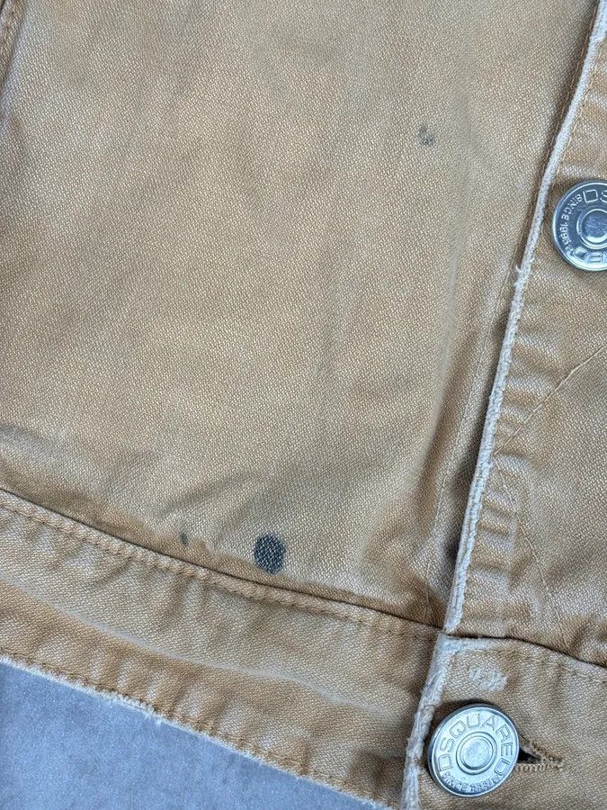 Dsquared2 SS2006 Dsquared2 Beige Trucker Jacket Size US M / EU 48-50 / 2 - 12 Thumbnail
