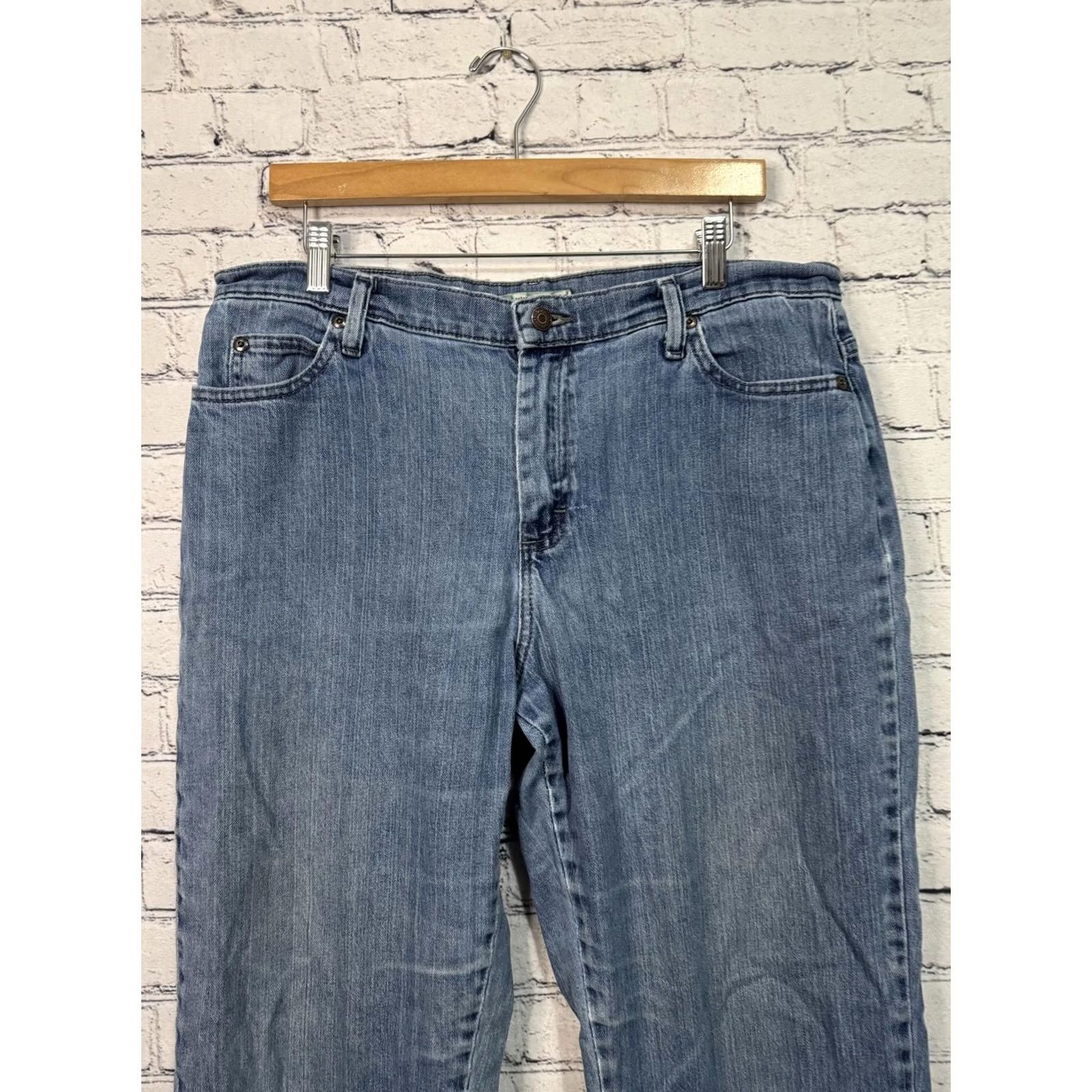 Lee Lee Jeans Women’s Relaxed Straight Leg Jeans 34x26 Blue 28 Regular Size 14 Short Mens Women Girls Size 24" / US 00 / IT 34 - 5 Thumbnail