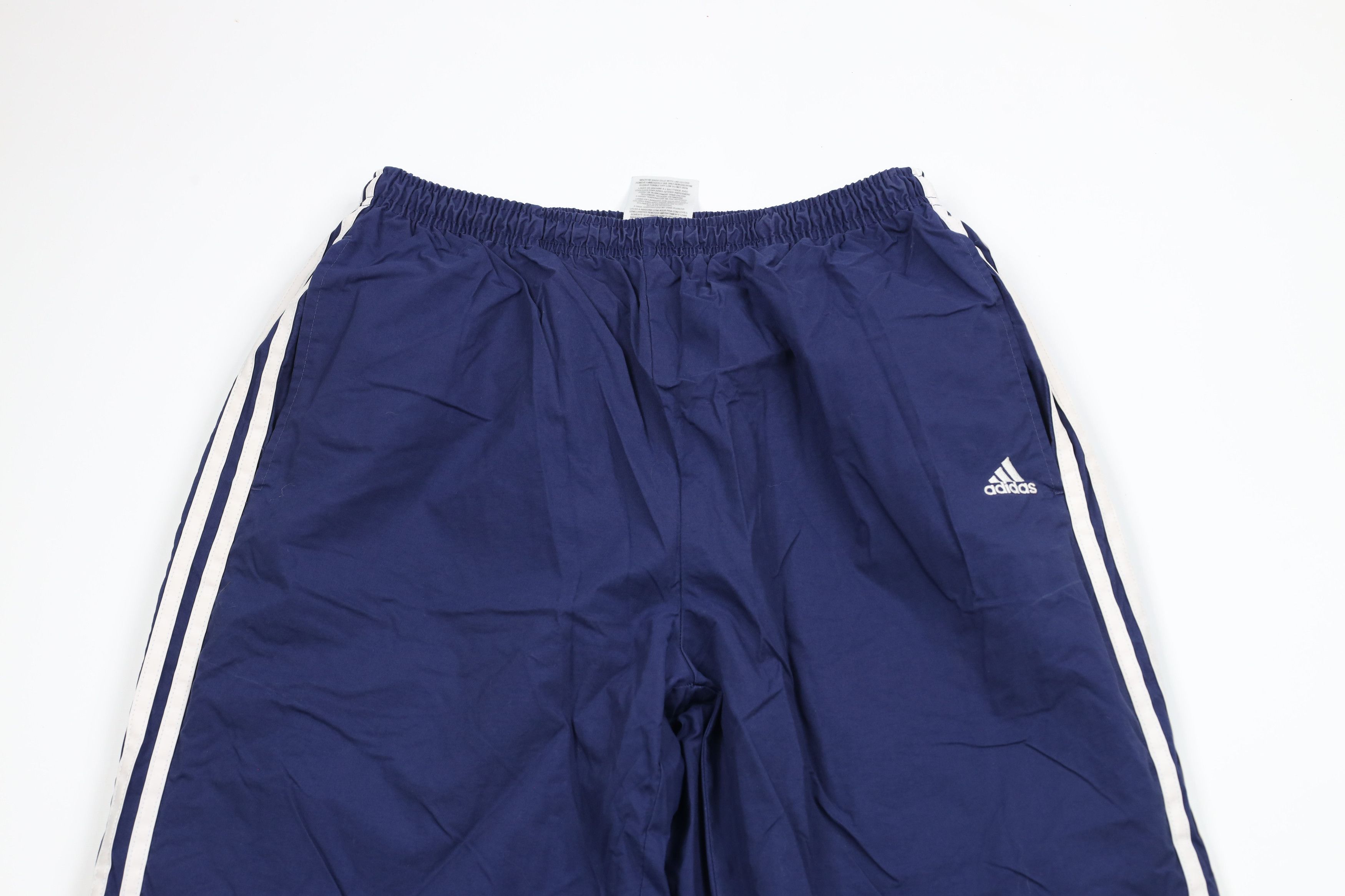 Adidas × Vintage Vintage 90s Adidas Out Striped Lined Wide Leg Pants Blue Size US 36 / EU 52 - 2 Thumbnail